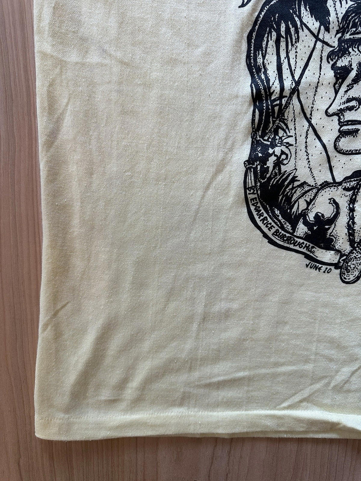 vintage 1988 TARZAN TANK TOP ringer T shirt SINGLE STITCH must see YELLOW faded