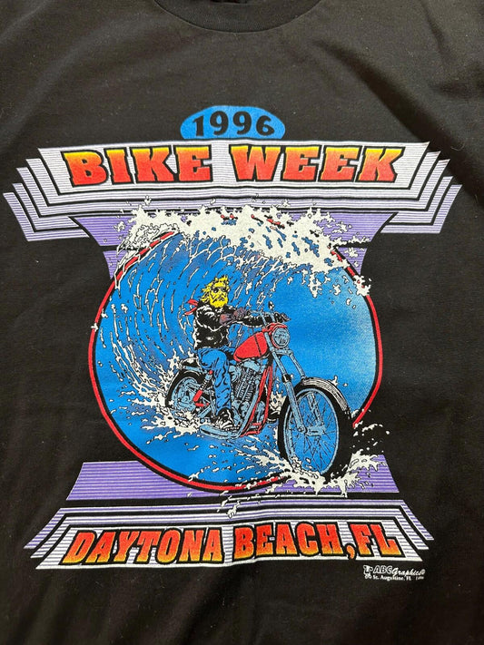 Bike Week 1996 55th annual daytona beach Harley MINT t shirt Biker vintage