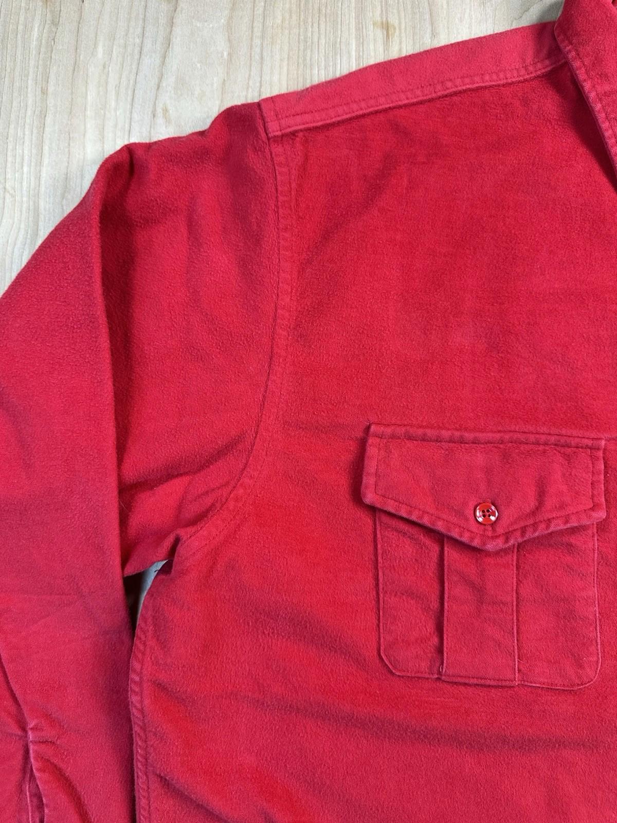 vintage 70's EDDIE BAUER red FLANNEL button up XTRA LARGE preppy GORPCORE