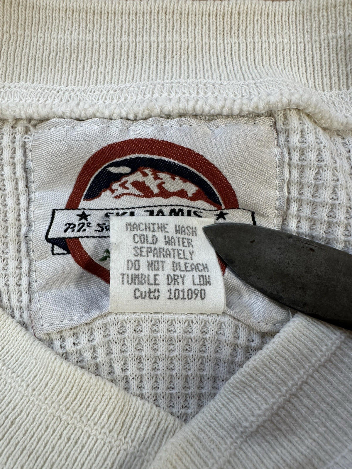 vintage 80's SKI JAMIS SALVAGE waffle thermal LONG JOHNS xtra large made in USA
