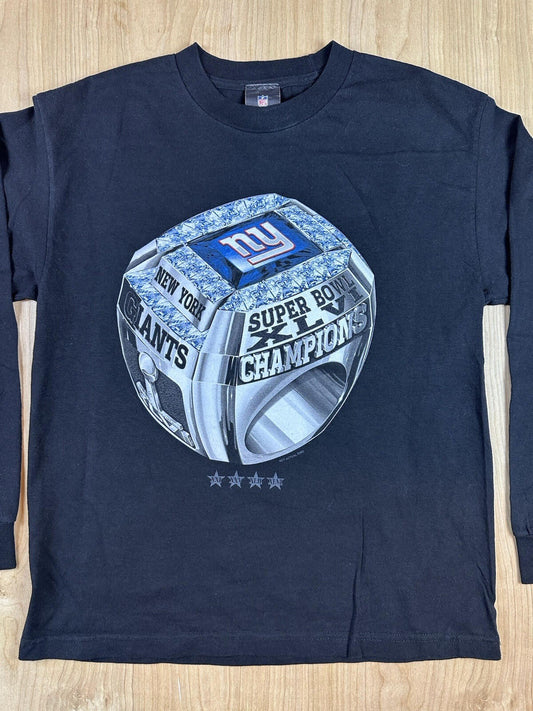 2009 NEW YORK GIANTS black long sleeve T SHIRT nfl NEVER WORN NEW xl