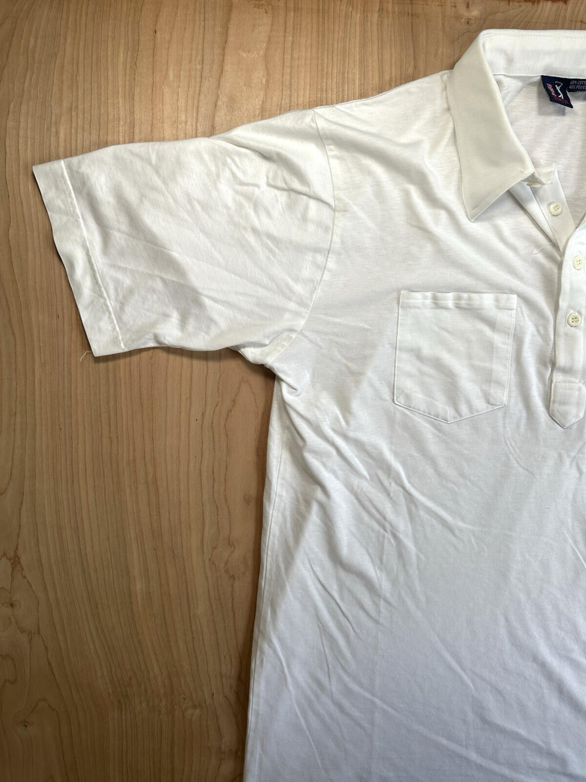 vintage 80'S PGA TOUR  polo SHIRT Classic LARGE white GOLF BRO prep