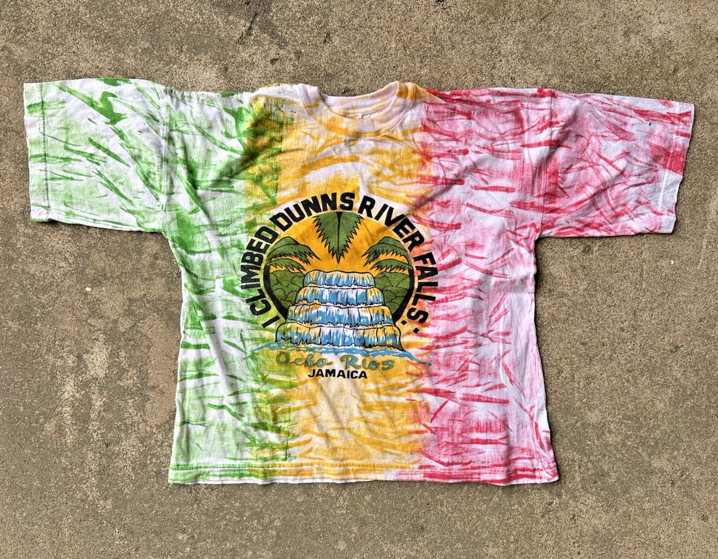 vintage JAMAICA T SHIRT reggae OCHO RIOS oversized RASTA boxy 80's fit SEEN!