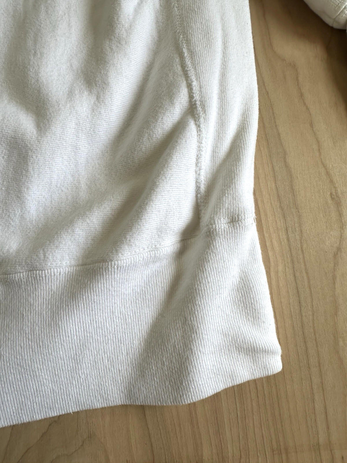 80's vintage reverse weave warmup CHAMPION sweatshirt XXL white clean