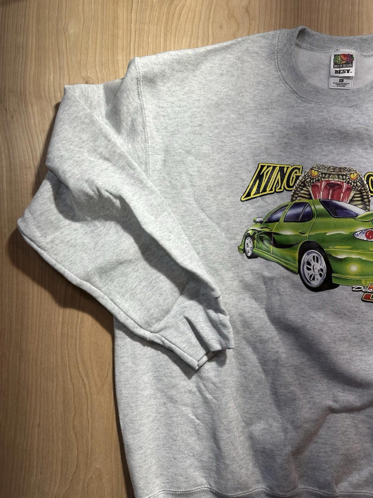vintage 1994 KING COBRA desert run 500 SWEATSHIRT fruit of the loom DEADSTOCK XL