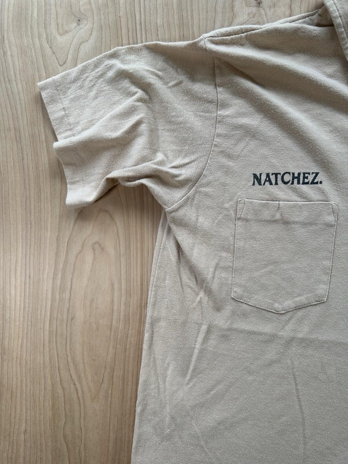 vintage 70's STEAMBOAT shirt NEW ORLEANS natchez LARGE pocket 2 sided RARE
