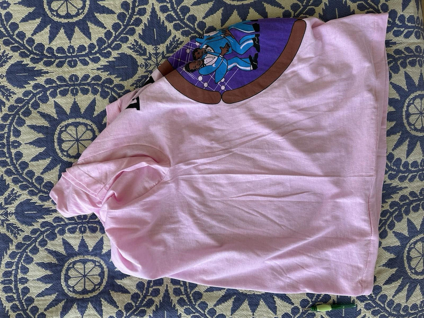 vintage 80's DRIFTERS tour shirt DEADSTOCK pink SCREEN STARS cartoon XL