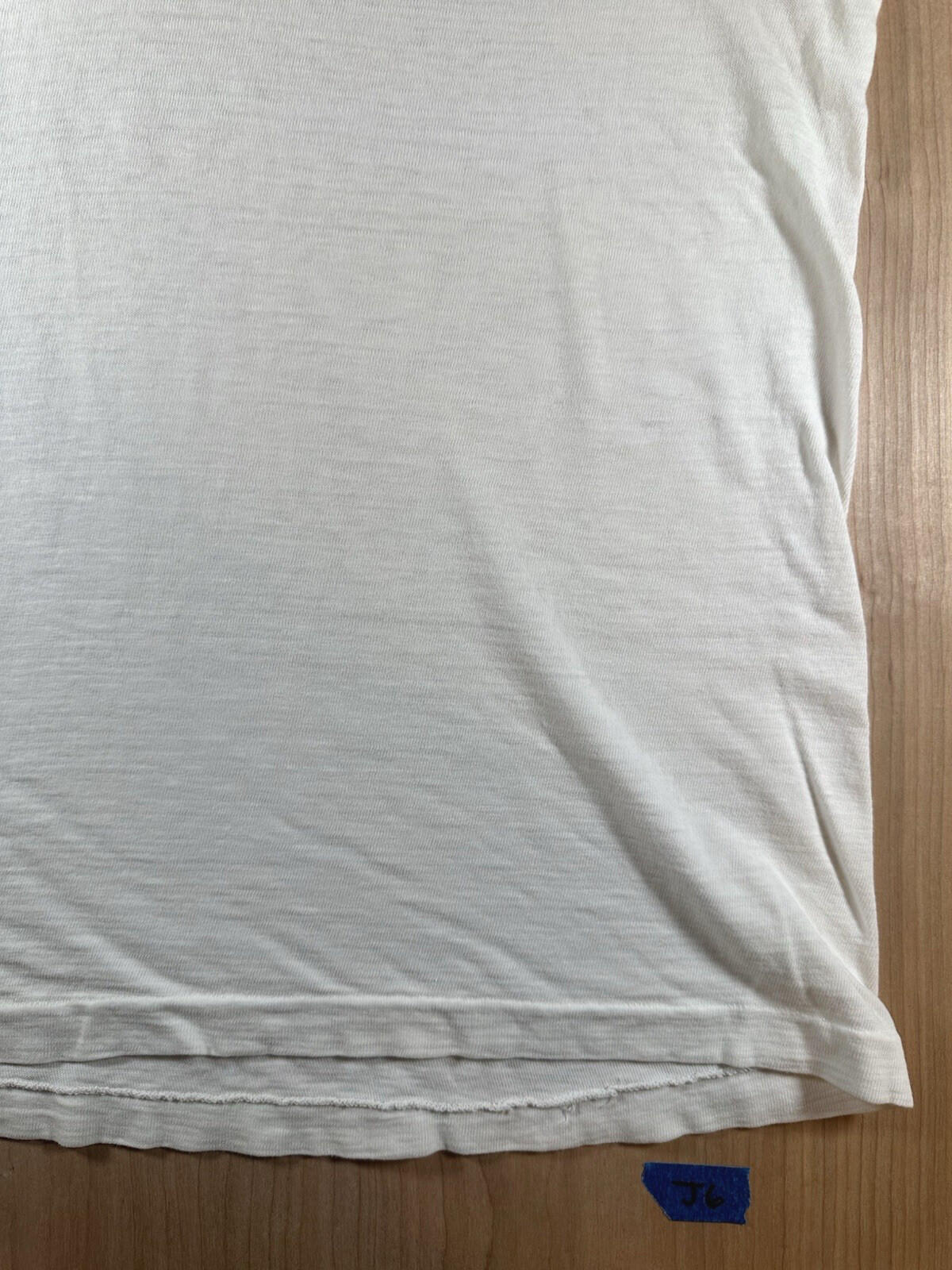 vintage 60's JOCKEY UNDERSHIRT v neck SHREDDED worn PATINA torn MEDIUM j6