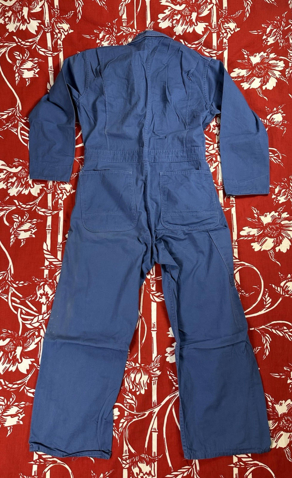 vintage 1960's SEARS ONE PIECE SUIT coveralls SMALL/MED never worn or washed BLU