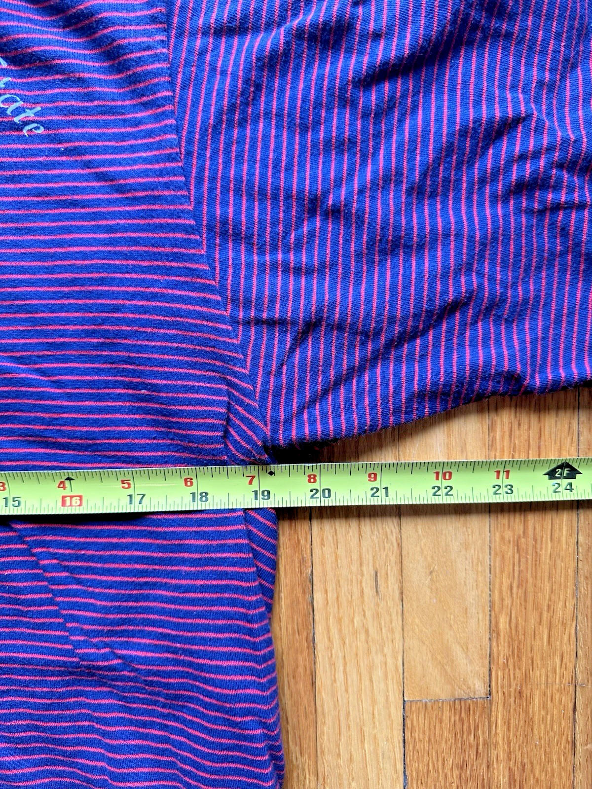 1969 CHAMPION vintage striped MONTCLAIR STATE UNIVERSITY shirt mock neck NJ