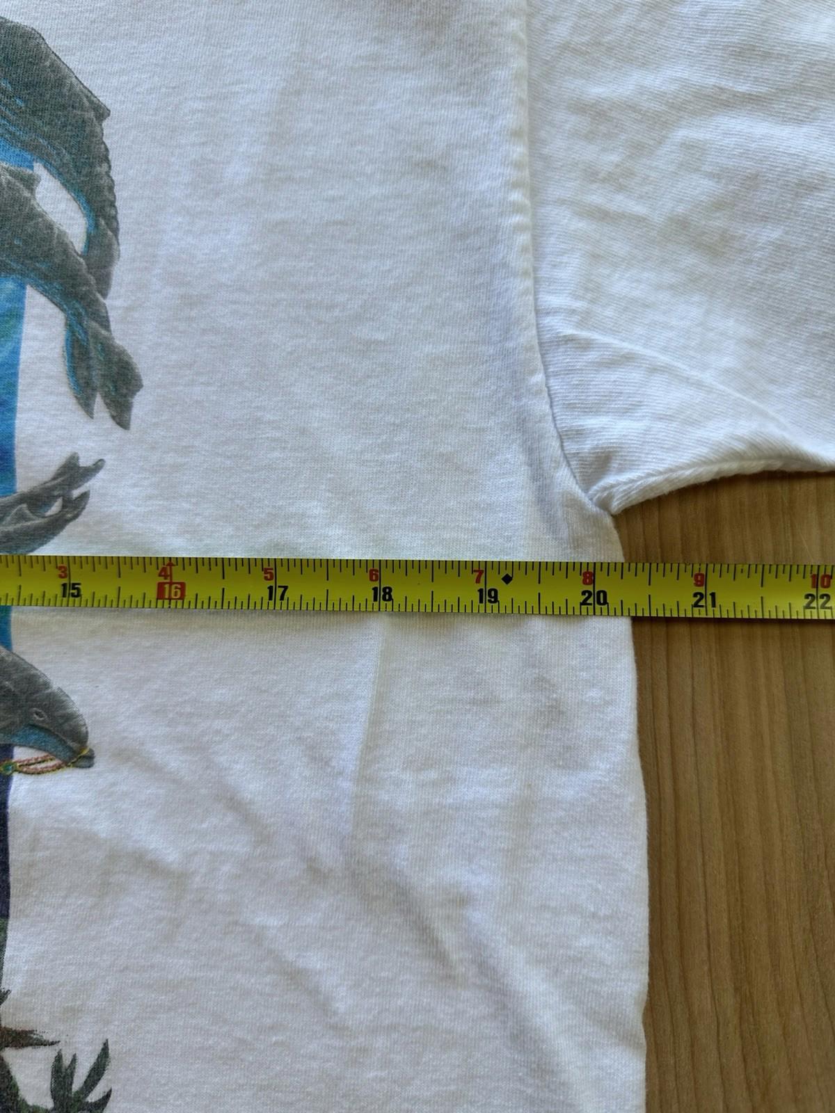Vintage Fabric Art single stitch T shirt Markus Willis whales Hippie Boho