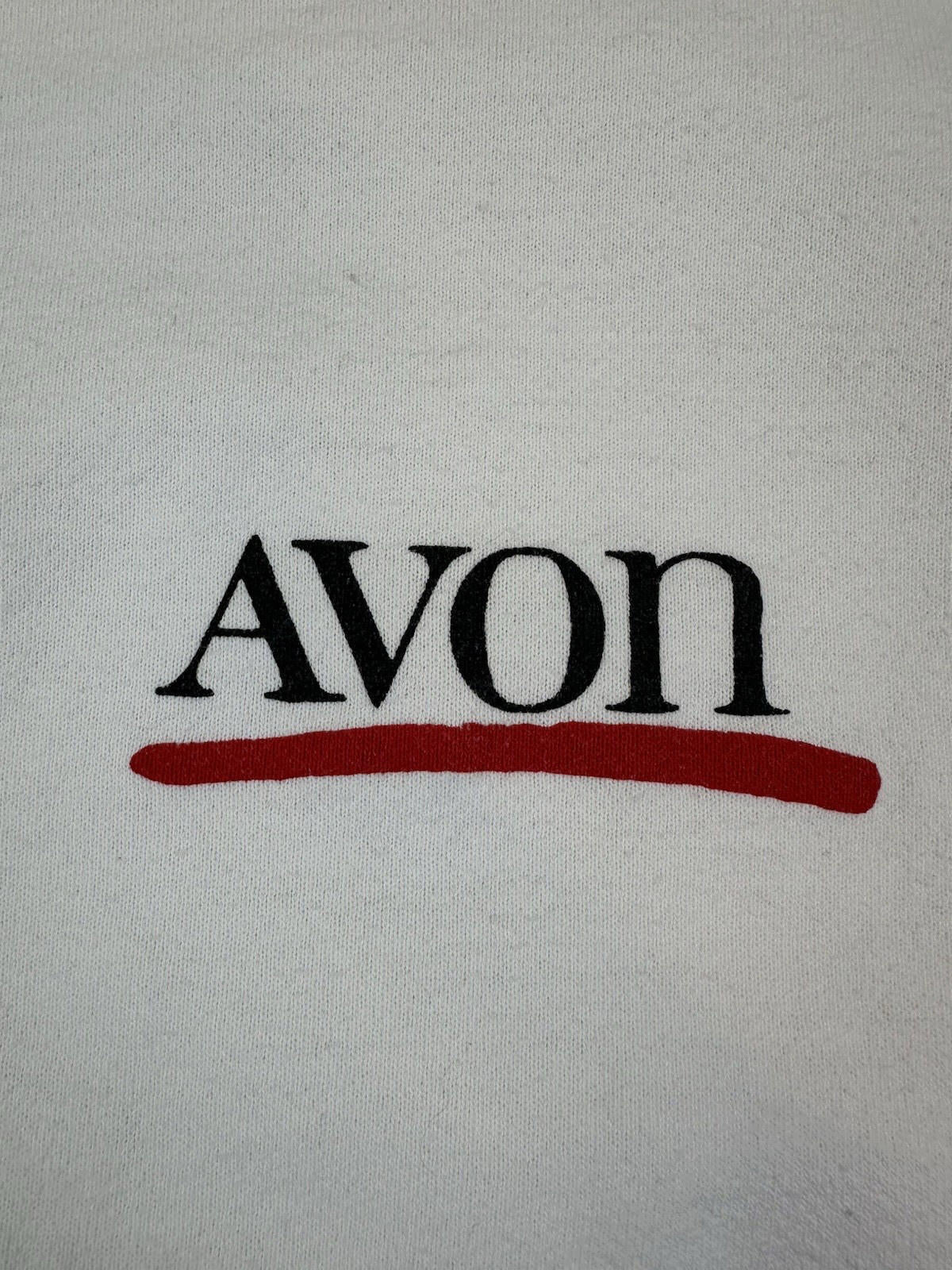 vintage 80's AVON sweatshirt MEDIUM white WOMANS prep PUNKY normcore