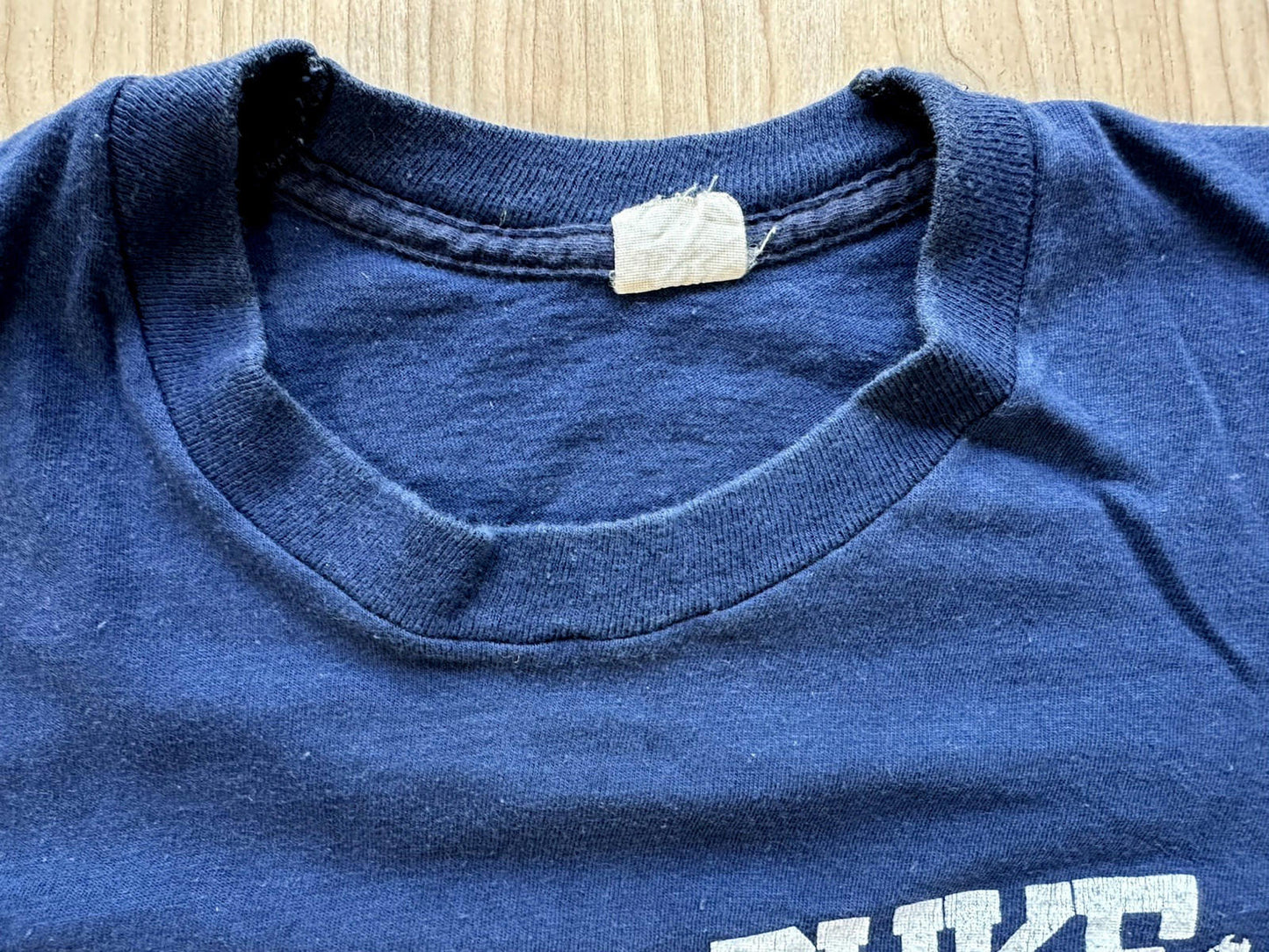 vintage 1984 DUKE UNIVERSITY fruit of the loom BLANK medium PUNK indie BLUE prep