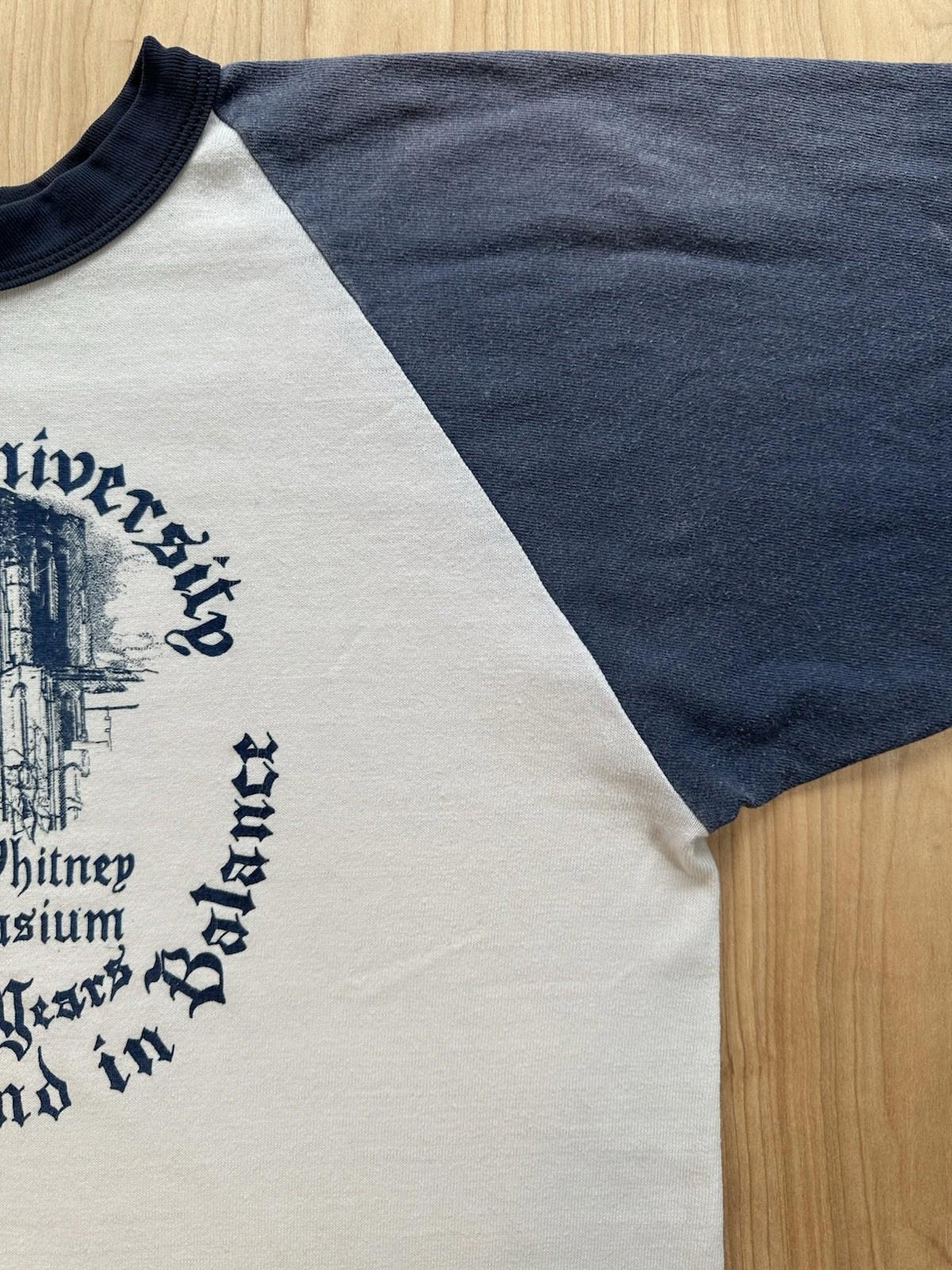 vintage 1985 CHAMPION raglan YALE UNIVERSITY gymnasium COTTON rare AMAZING