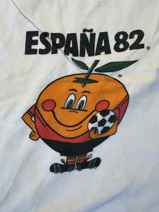 vintage 1982 FIFA world cup SPAIN espana NARANJITO mascot CHILD SIZE M football