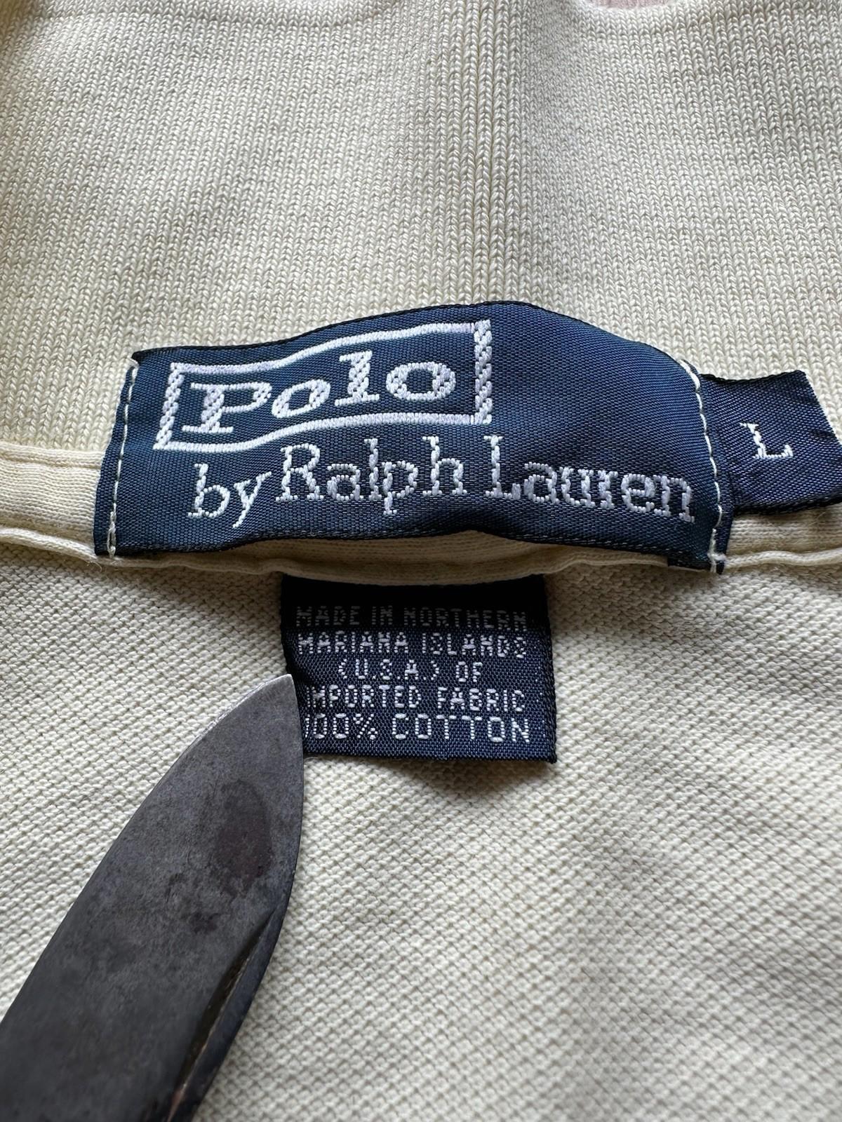 vintage 90's POLO shirt RALPH LAUREN yellow WORN faded BROKEN IN shredded SOFT
