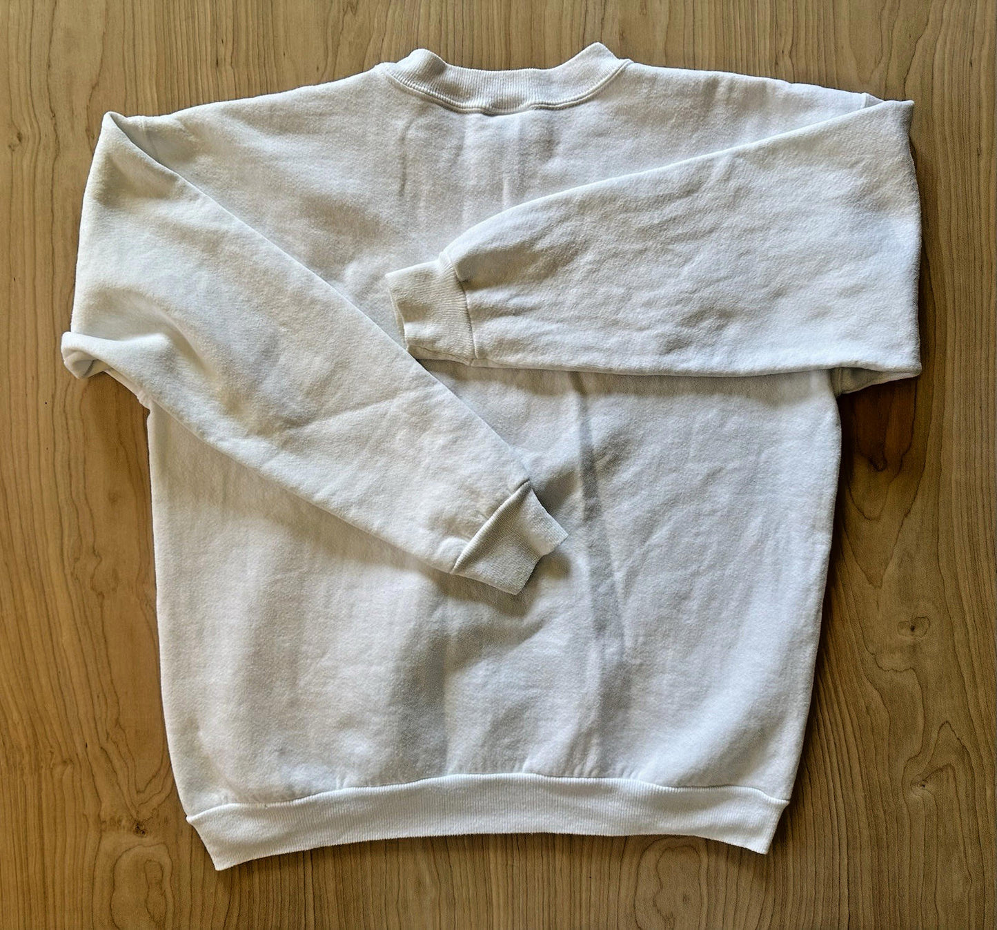 vintage 1990's paint splattered ROTTWEILER white SWEATSHIRT hanes USA indie