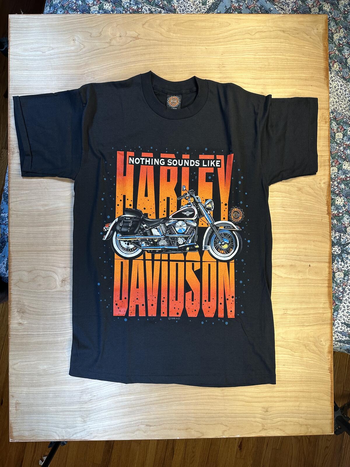 Vintage 90s Harley Davidson Nothing Sounds Like Tshirt single stitch large usa