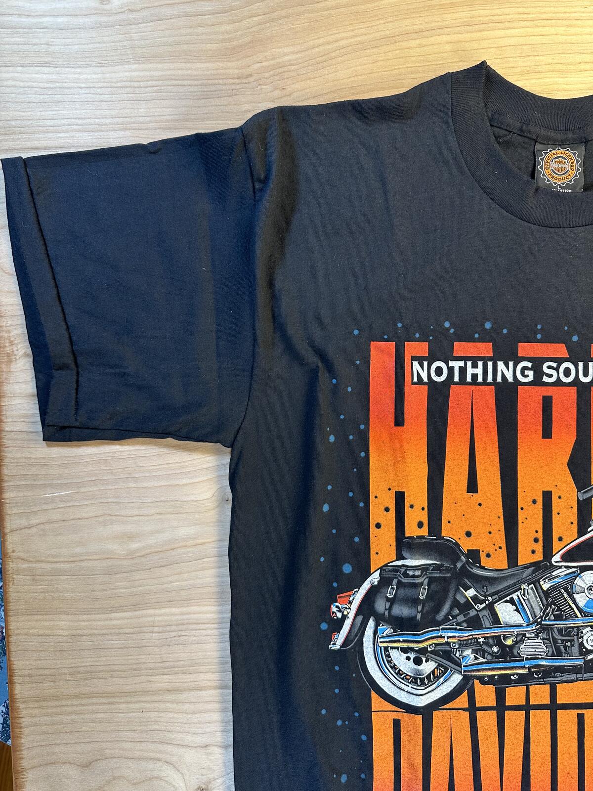 Vintage 90s Harley Davidson Nothing Sounds Like Tshirt single stitch large usa