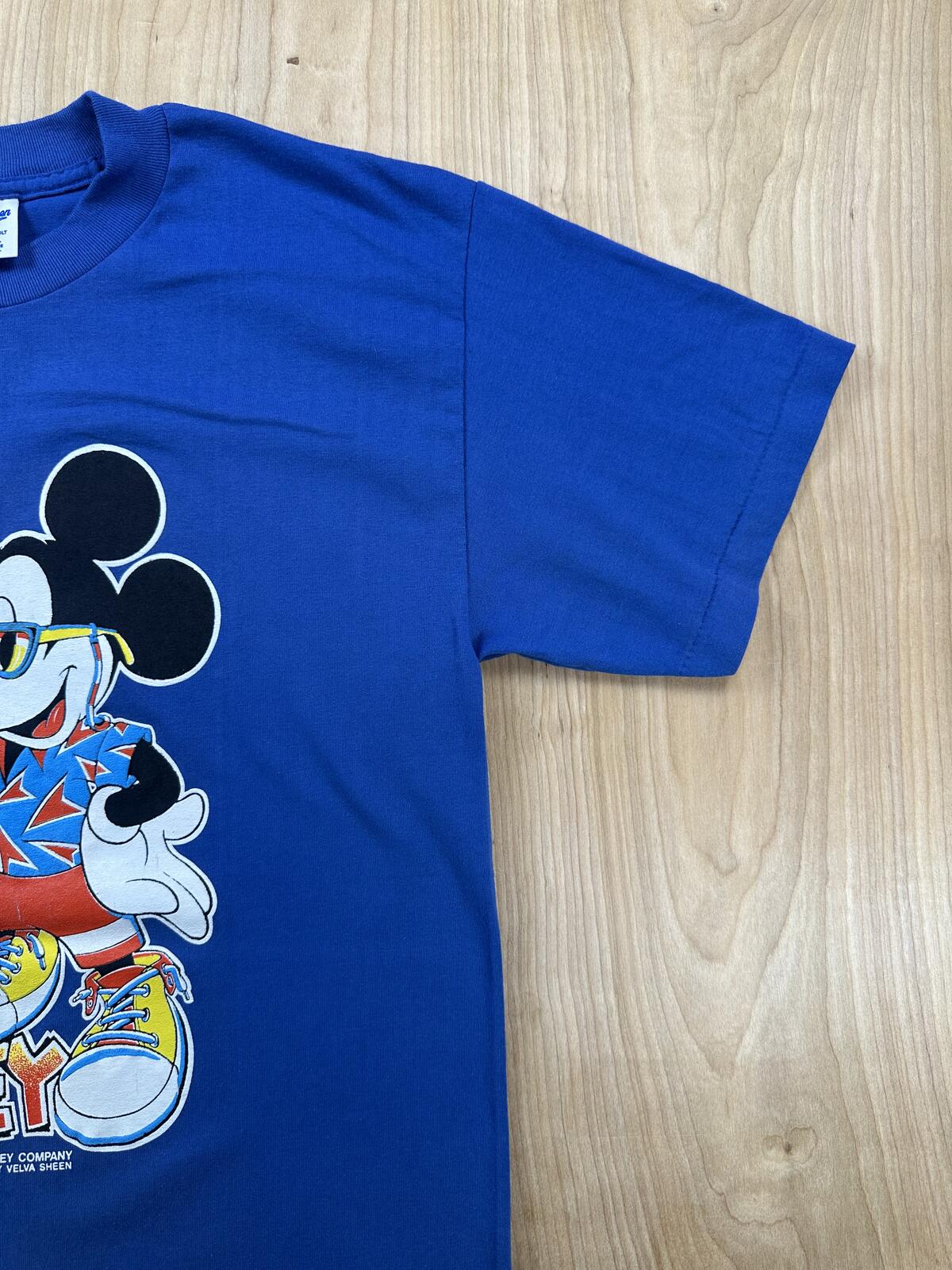 Vintage 80s Velva Sheen Mickey Mouse Florida Single Stitch tshirt Large made usa