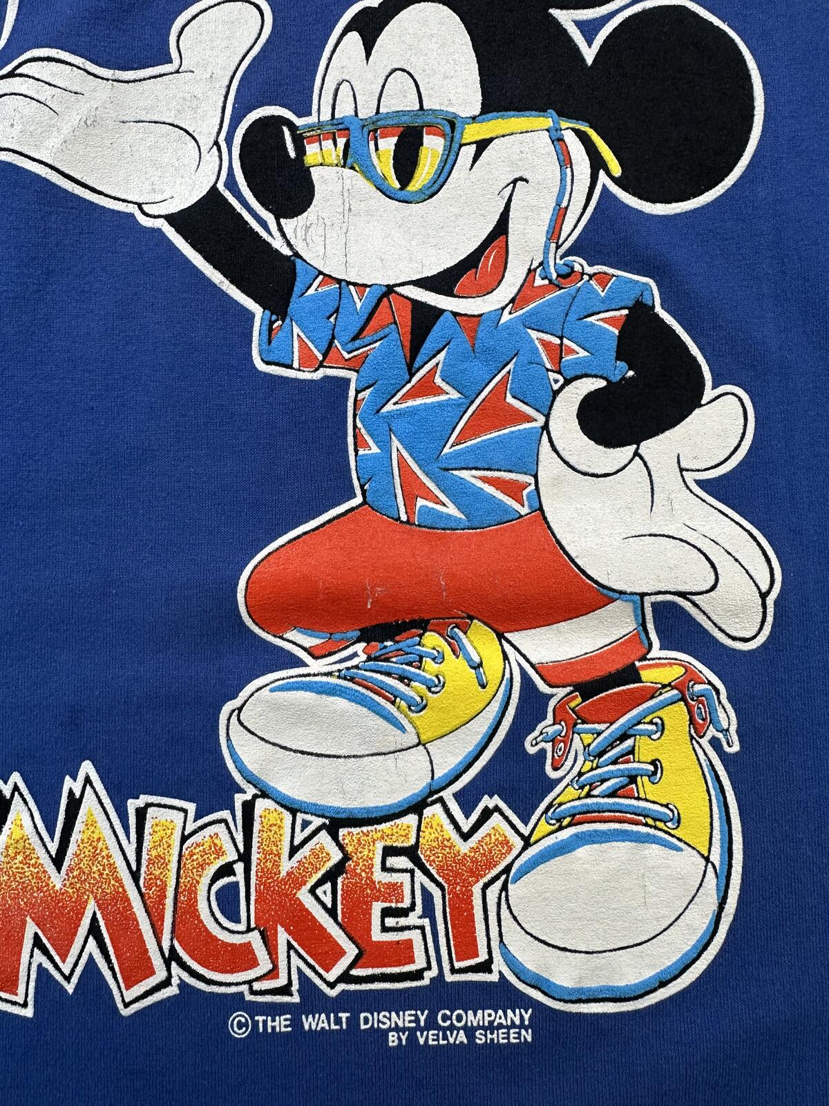 Vintage 80s Velva Sheen Mickey Mouse Florida Single Stitch tshirt Large made usa