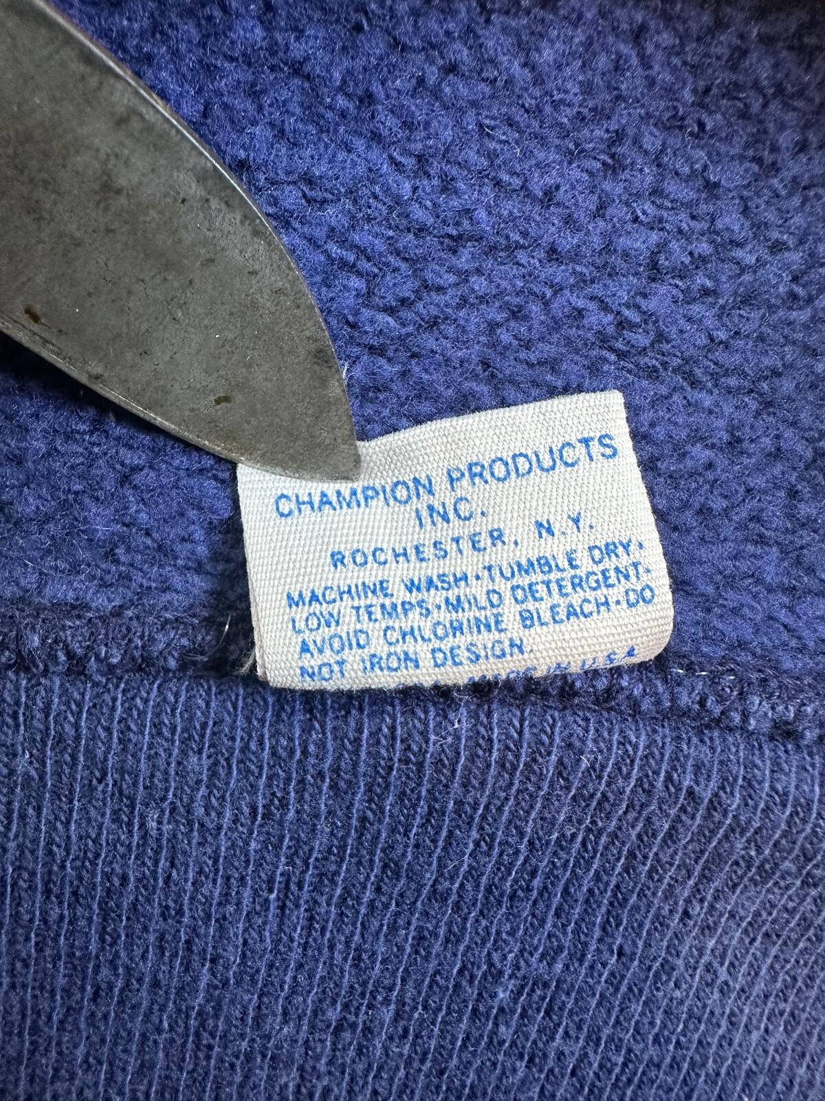 Vintage 70s Champion Hoodie Parsippany cross country usa cotton sports small