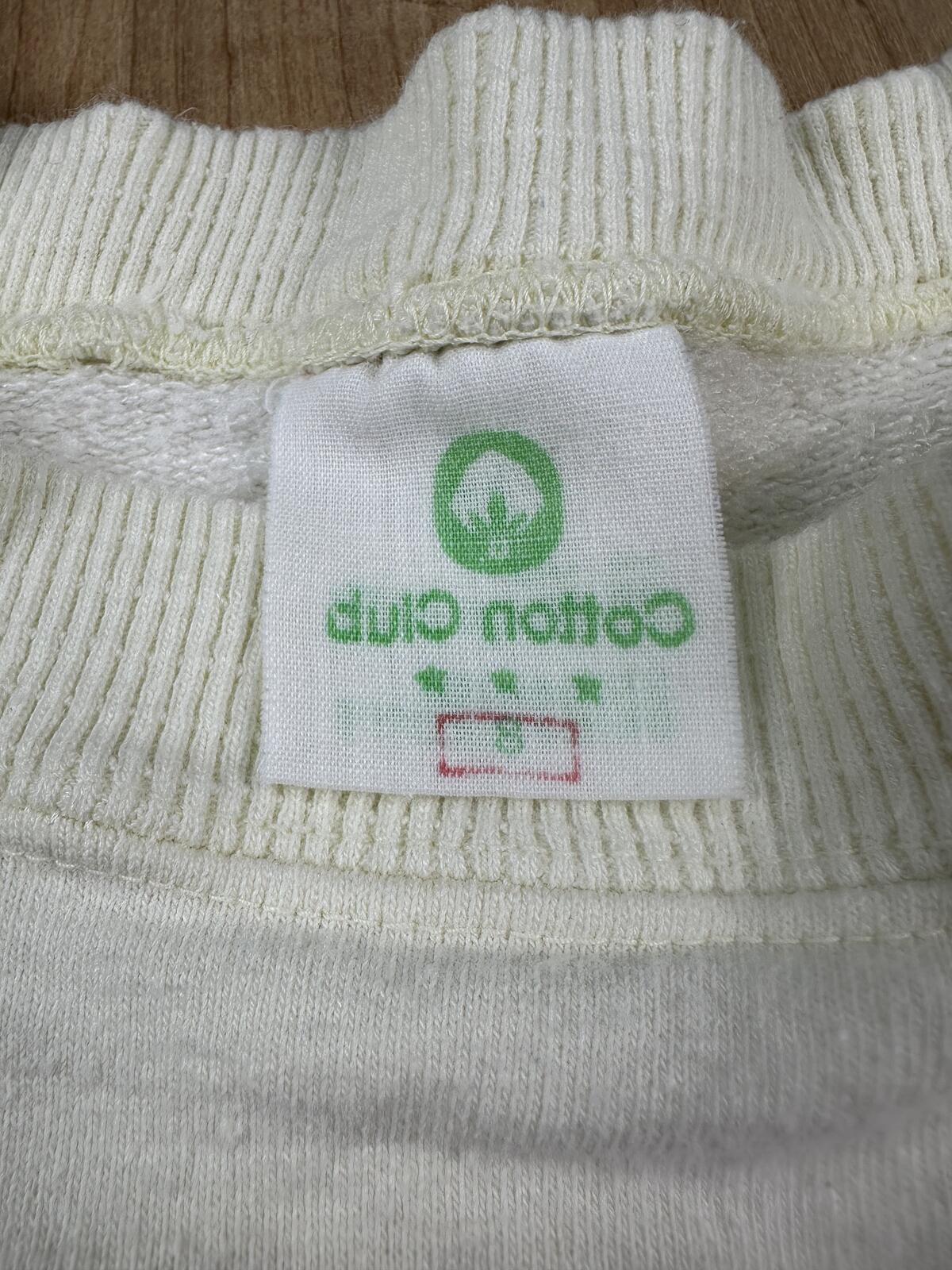 Vinage 80s Universitat Munchen Sweatshirt cotton club small cream thick germany
