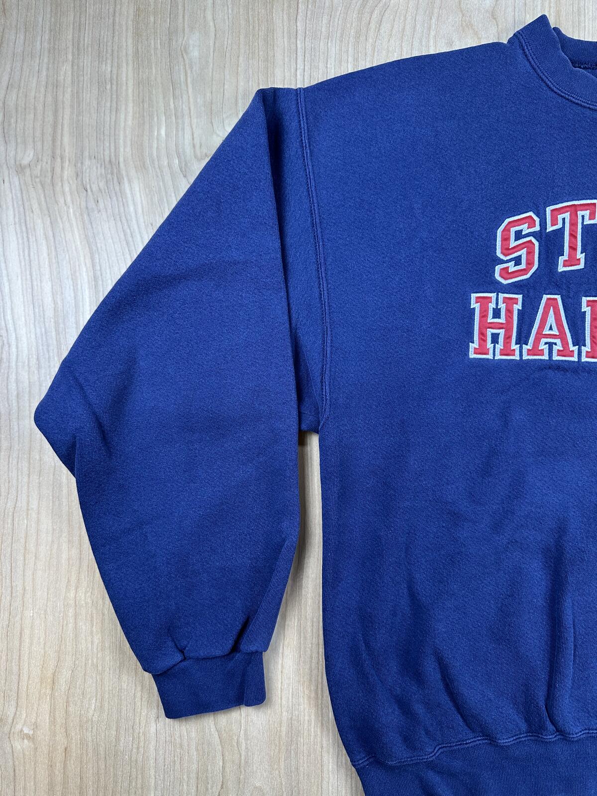 Vintage 90s Stone Harbor sweatshirt Oarsman 913 large made in usa embroidered