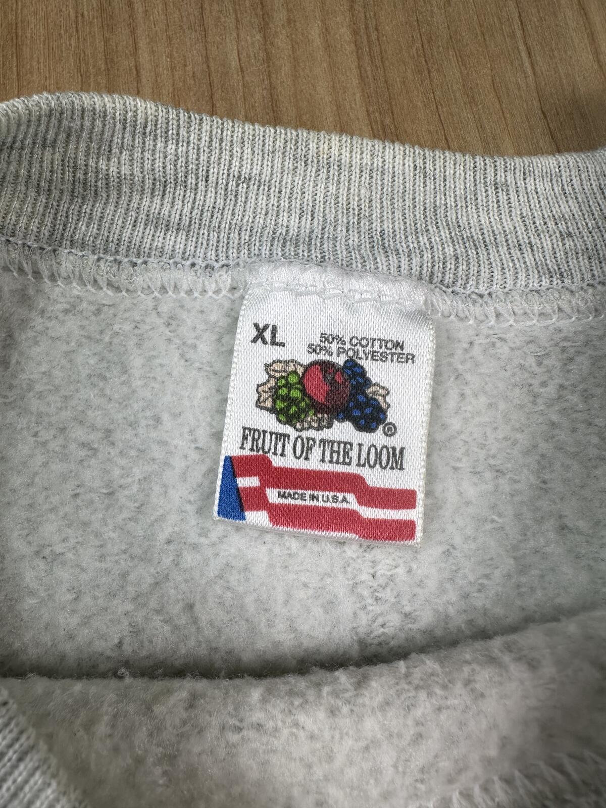 Vintage 90s Northwestern University Sweatshirt Fruit of the Loom made usa xlarge