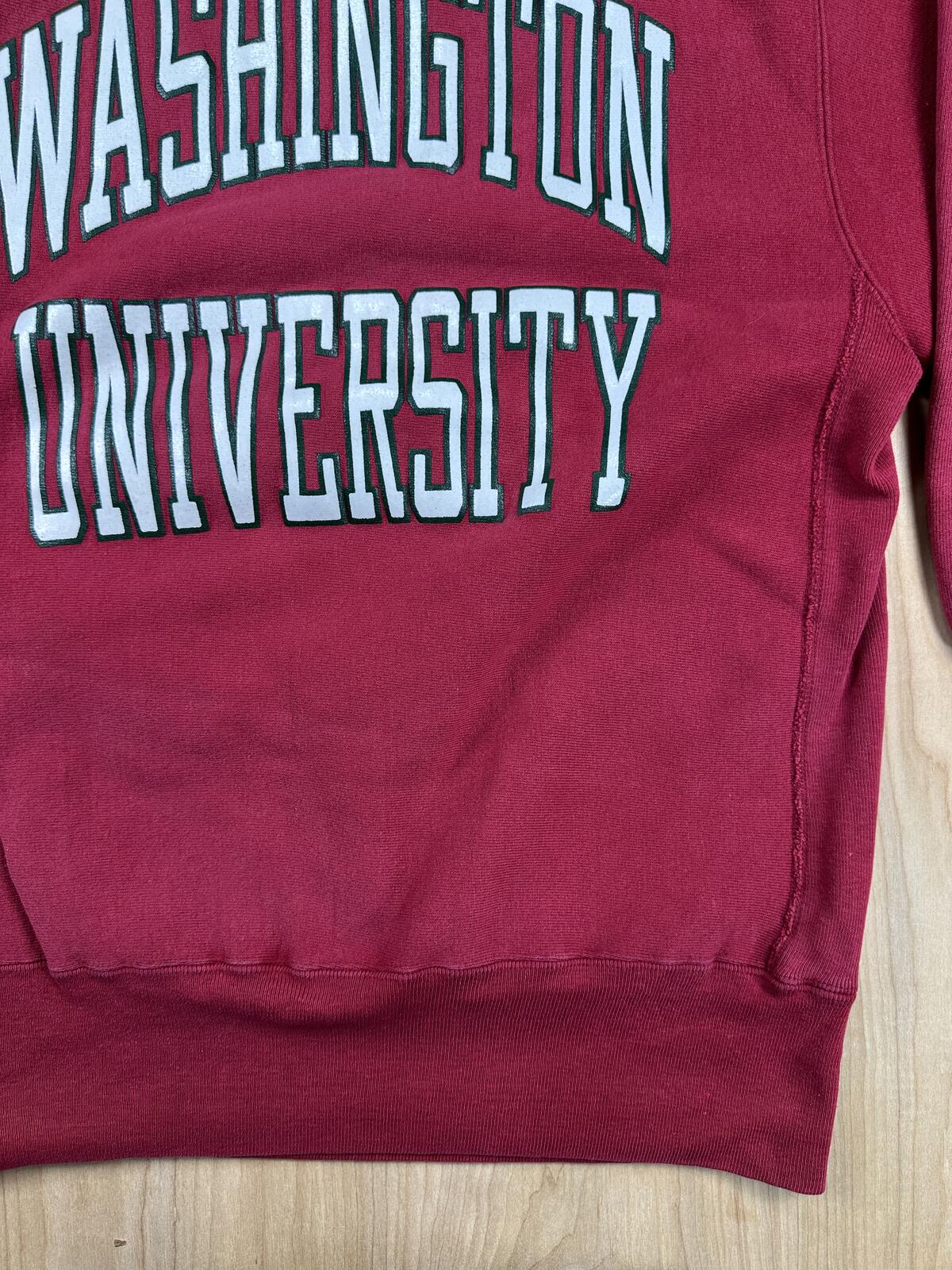 Vintage 90s Champion Reverse Weave Washington University sweatshirt xl made usa