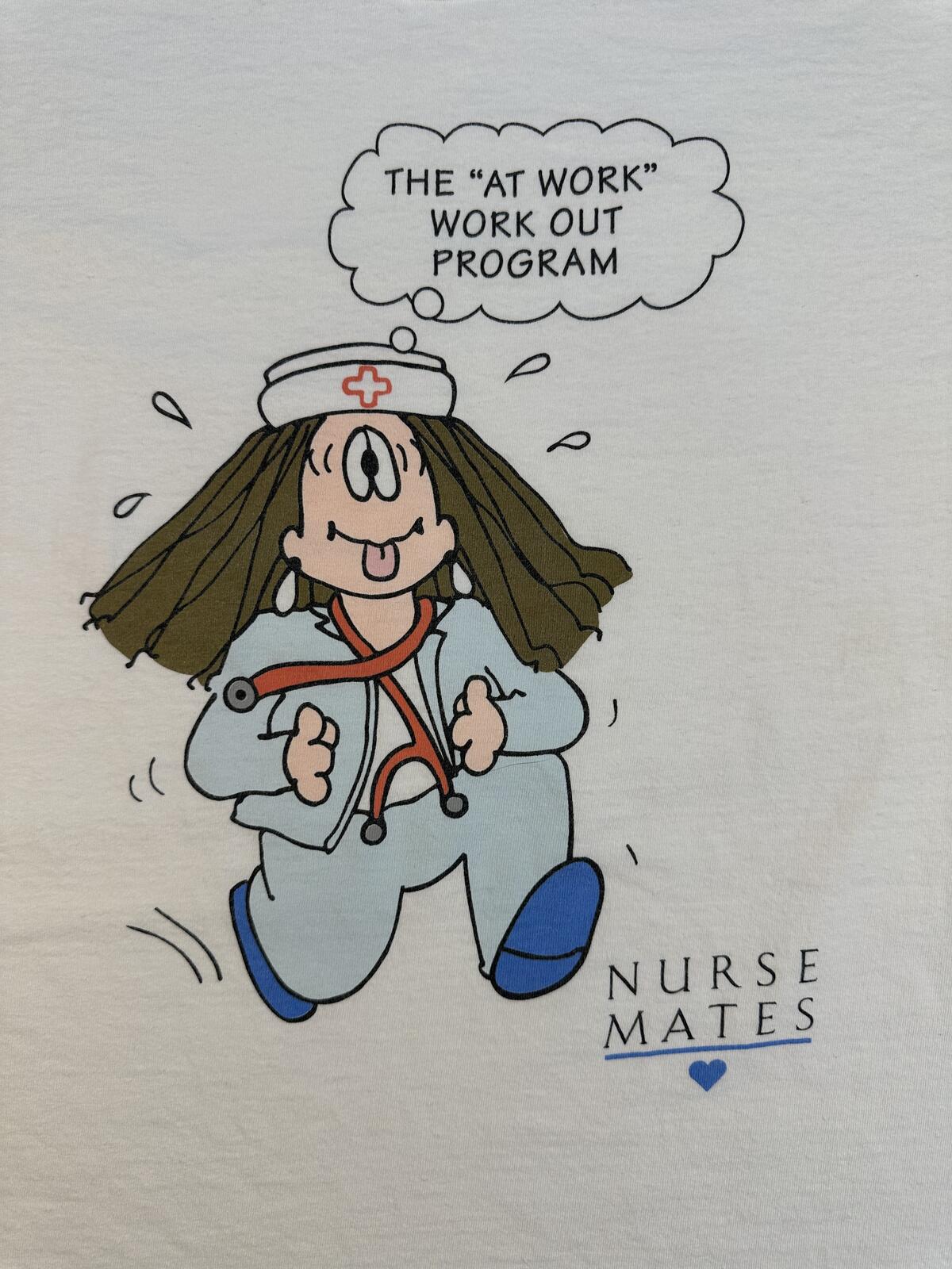 Vintage 90s Cathy Nursing tshirt xxl 100% cotton nurse mates