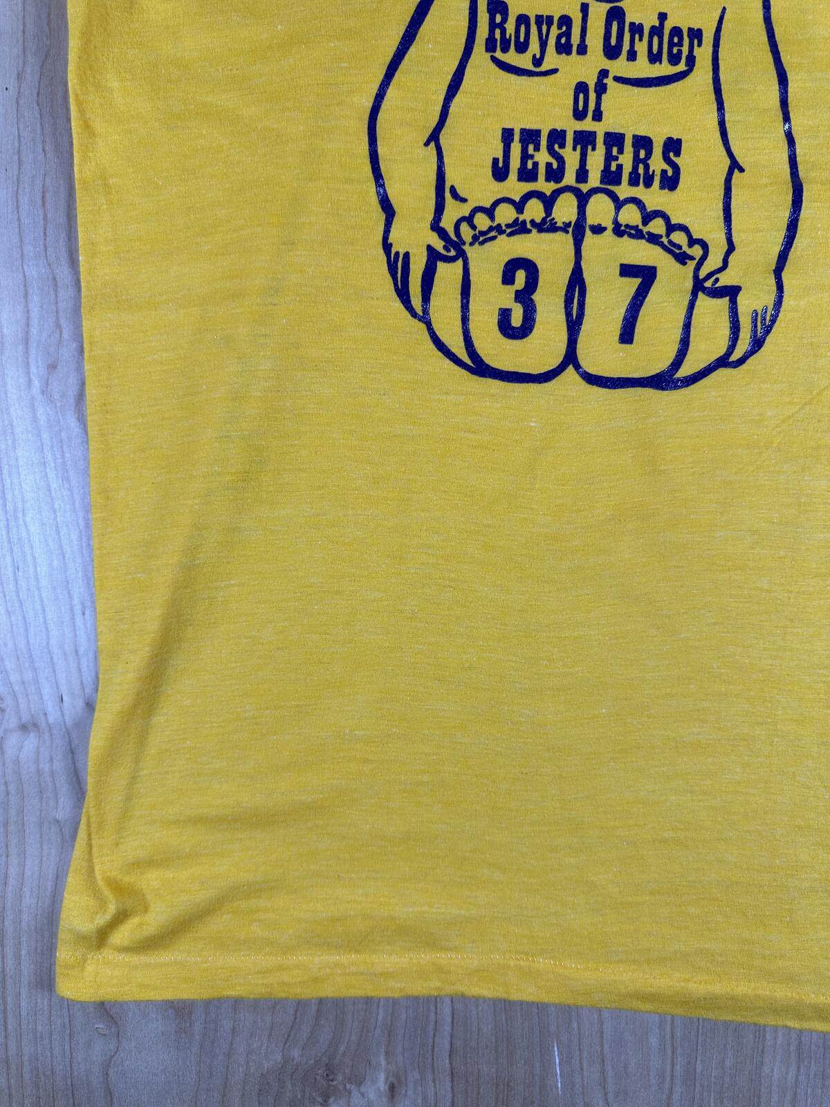 Vintage 70s Royal Order of Jesters tshirt Single Stitch made in usa xlarge butt