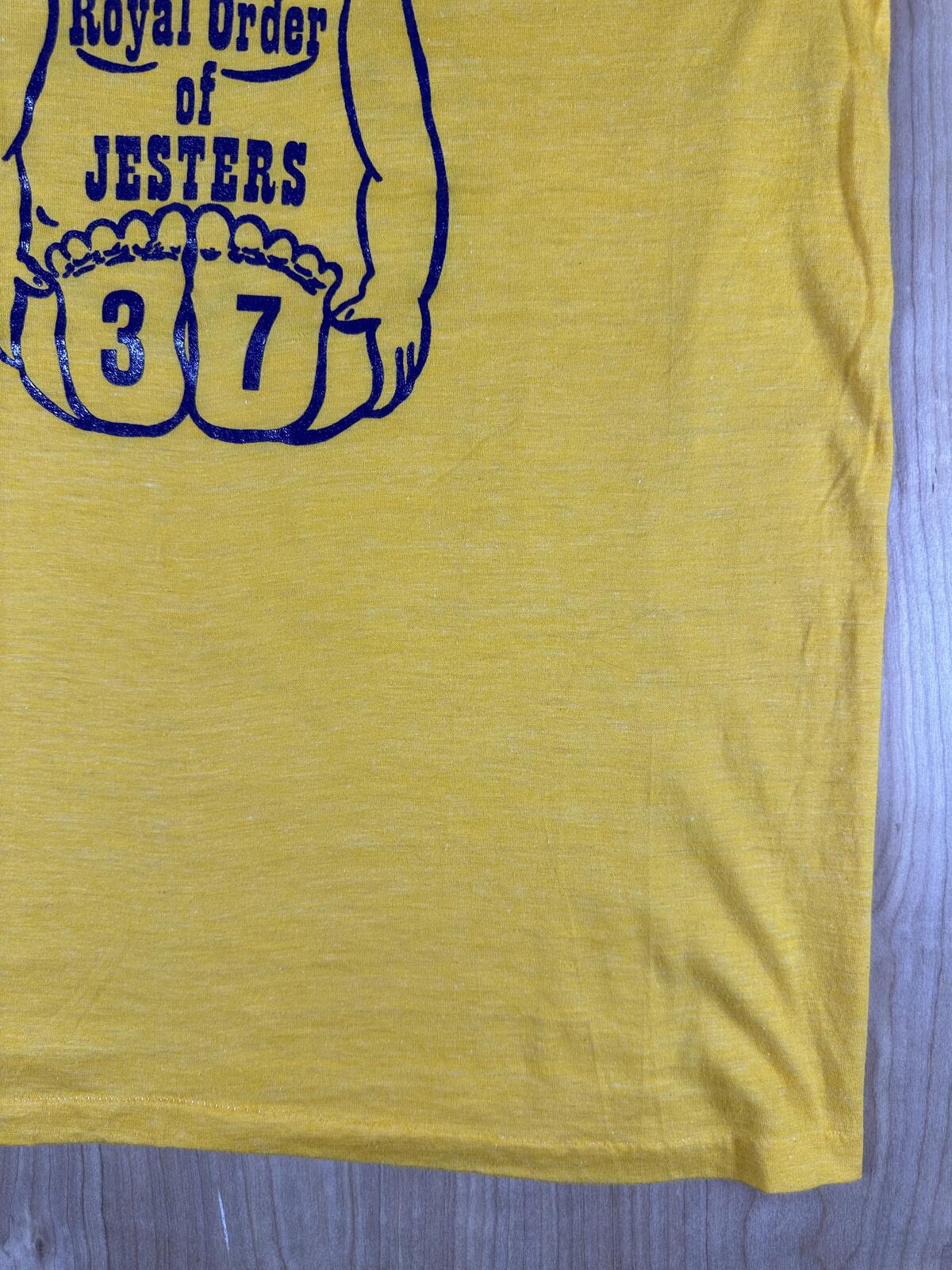 Vintage 70s Royal Order of Jesters tshirt Single Stitch made in usa xlarge butt