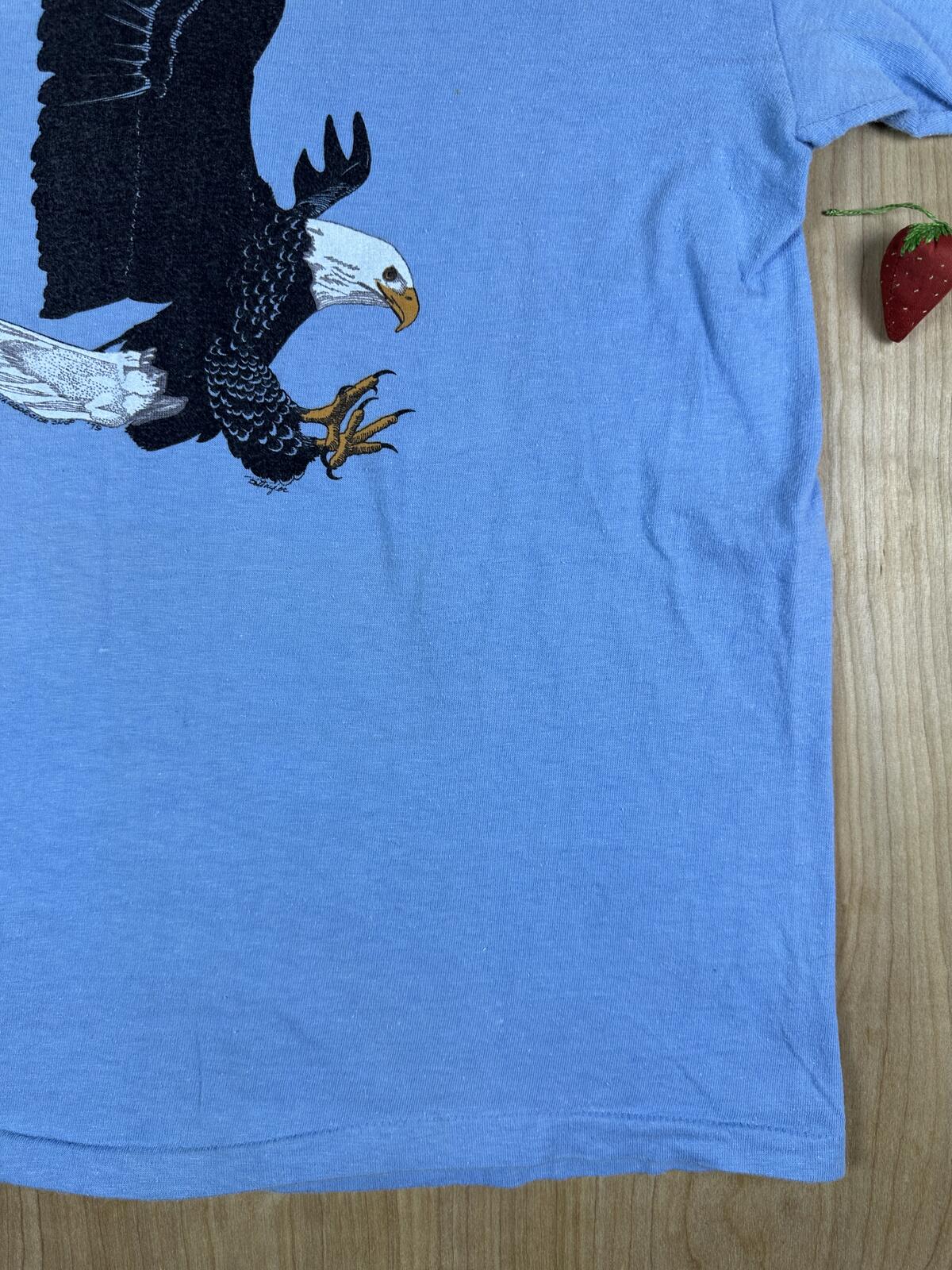 Vintage 80s Hanes Beefy T Eagle Single Stitch tshirt eagle bird cotton made usa