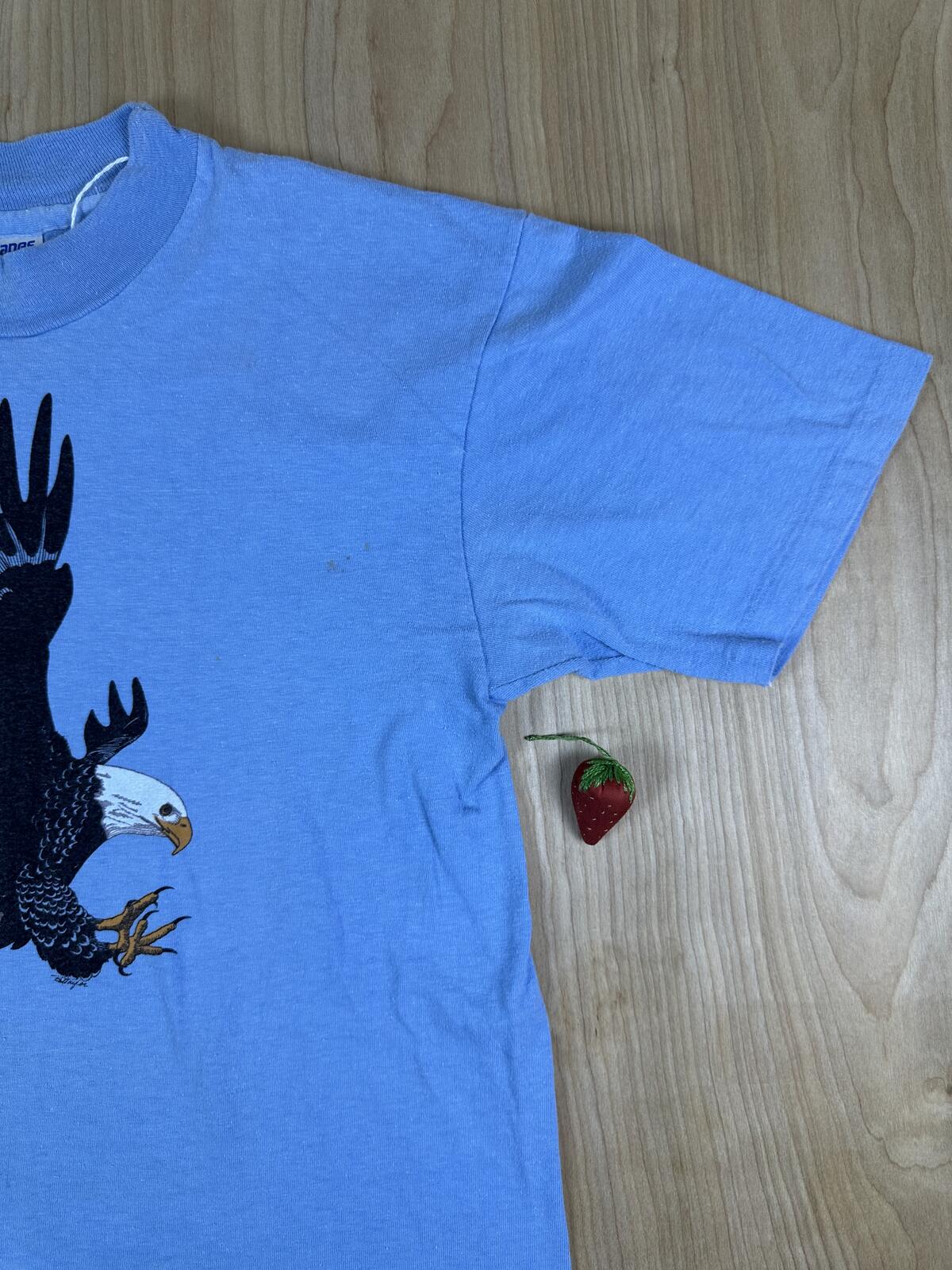 Vintage 80s Hanes Beefy T Eagle Single Stitch tshirt eagle bird cotton made usa