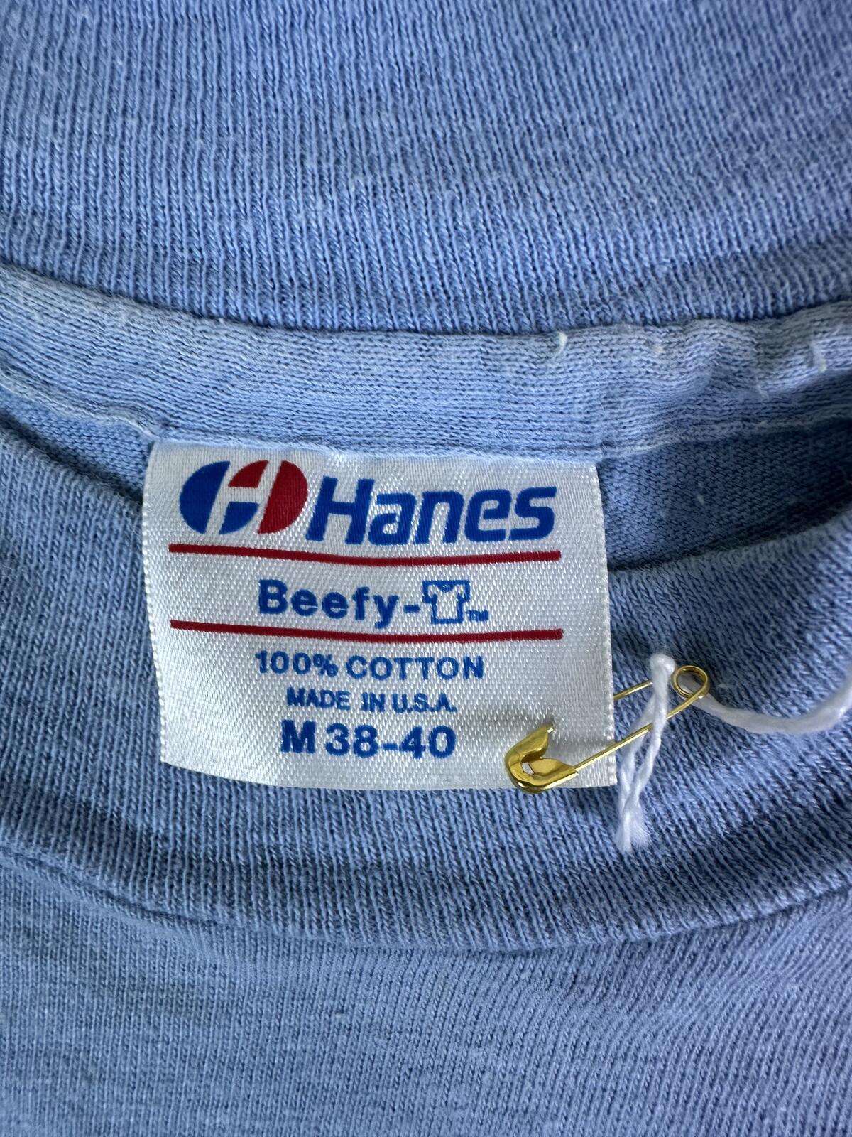 Vintage 80s Hanes Beefy T Eagle Single Stitch tshirt eagle bird cotton made usa