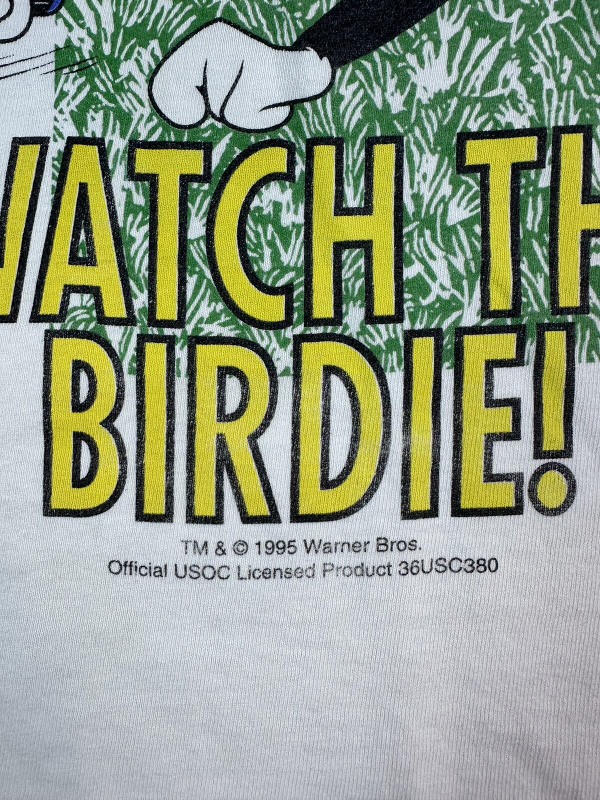 Vintage 90s Watch the Birdie Olympic tshirt Single Stitch Tweety badminton usa