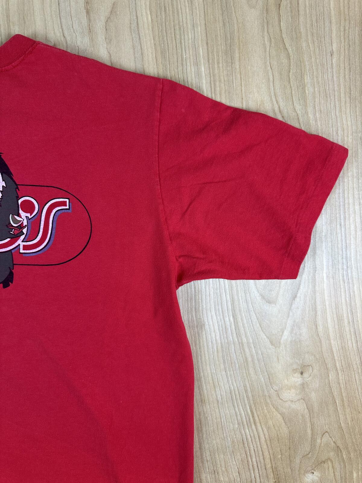 Vintage 80s Chico's Cantina Maui tshirt single stitch red toucan cropped hawaii