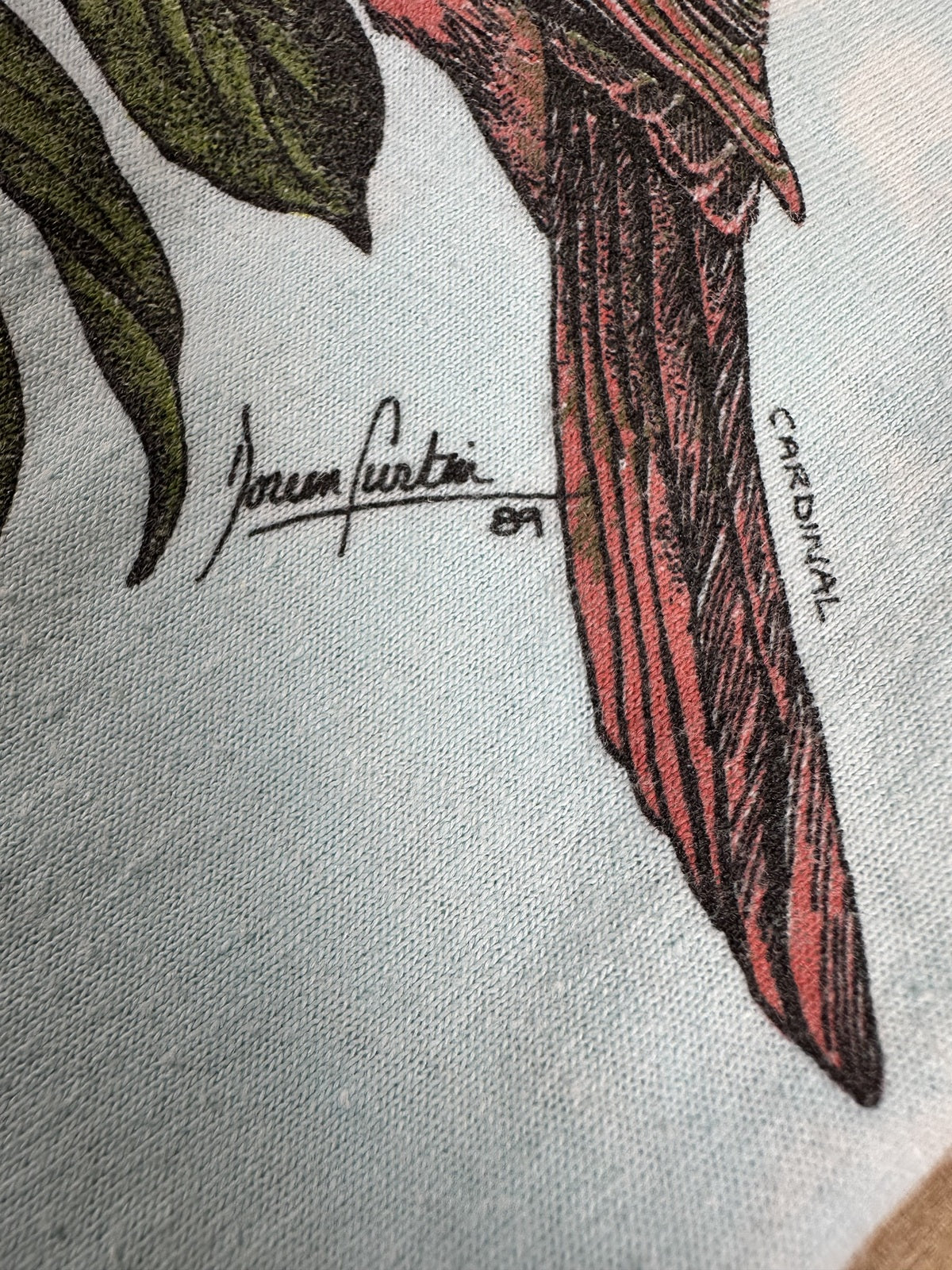 Vintage 80s Bird illustration tshirt Single Stitch medium made in usa nature