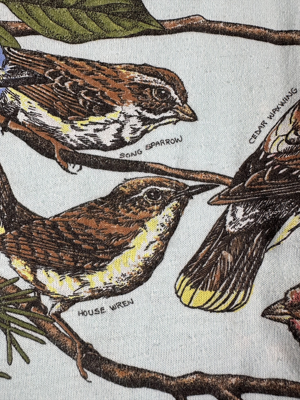Vintage 80s Bird illustration tshirt Single Stitch medium made in usa nature