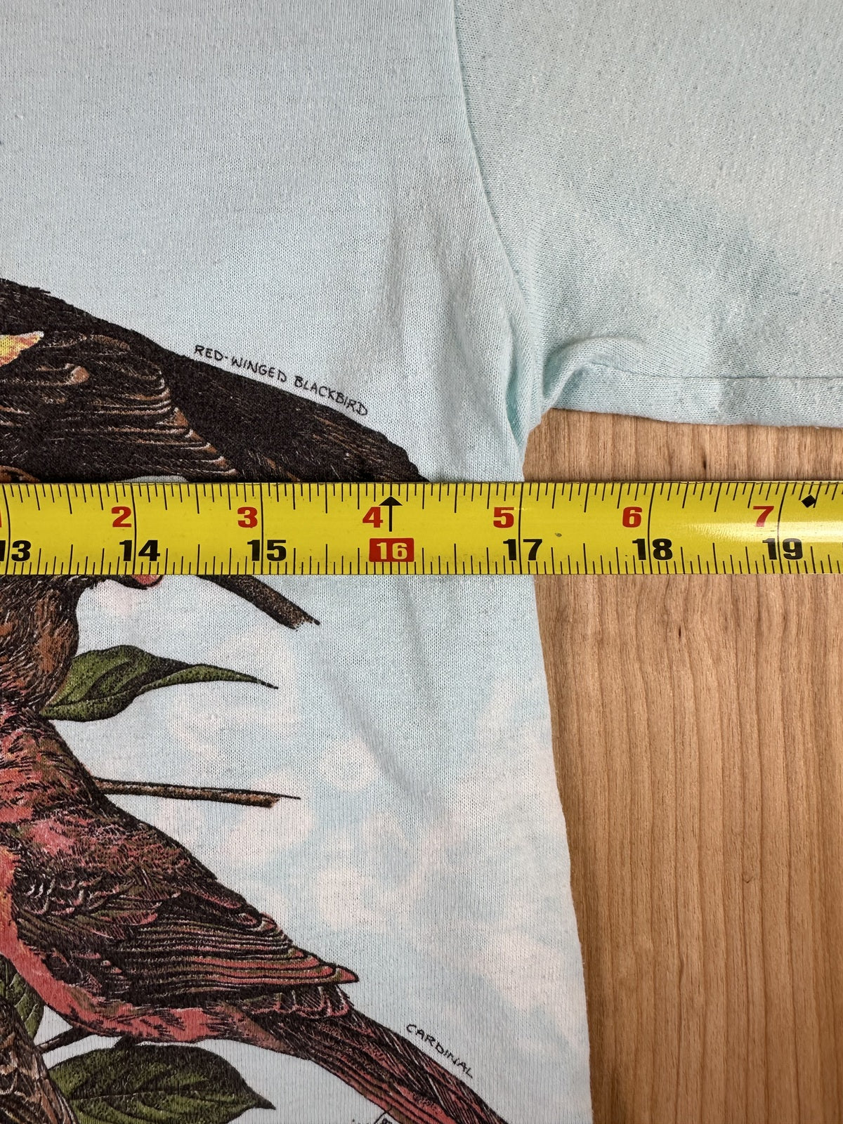 Vintage 80s Bird illustration tshirt Single Stitch medium made in usa nature