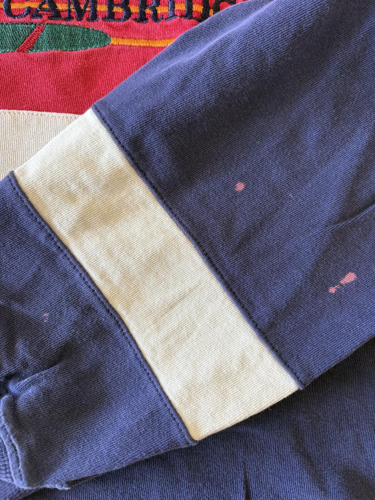 Vintage 90s Cambridge Classics Hoodie sweatshirt large 100% cotton sporty rowing