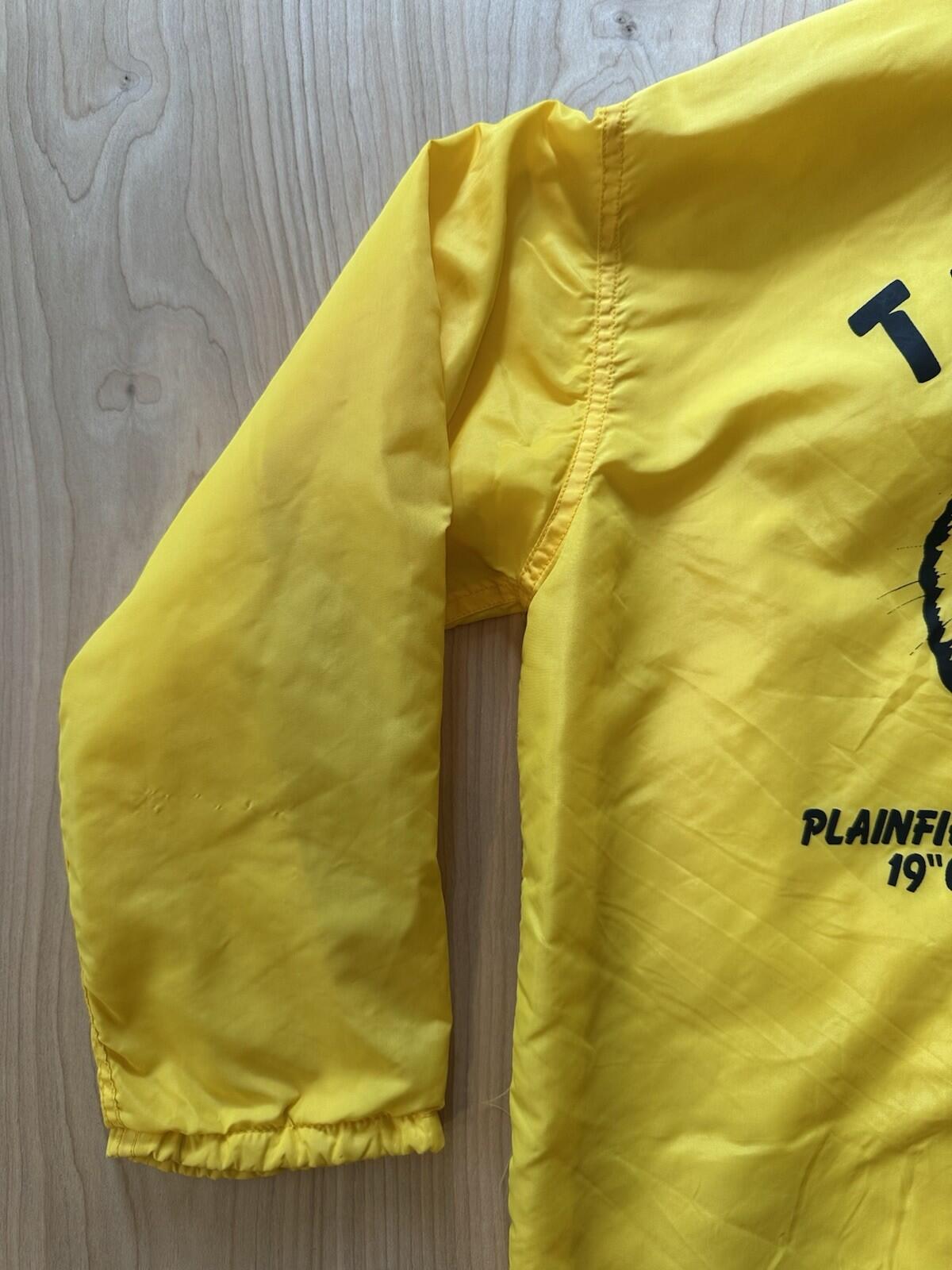vintage 80's WINDBREAKER yellow TIGERS 1980 city champs SMALL skate PUNK indie