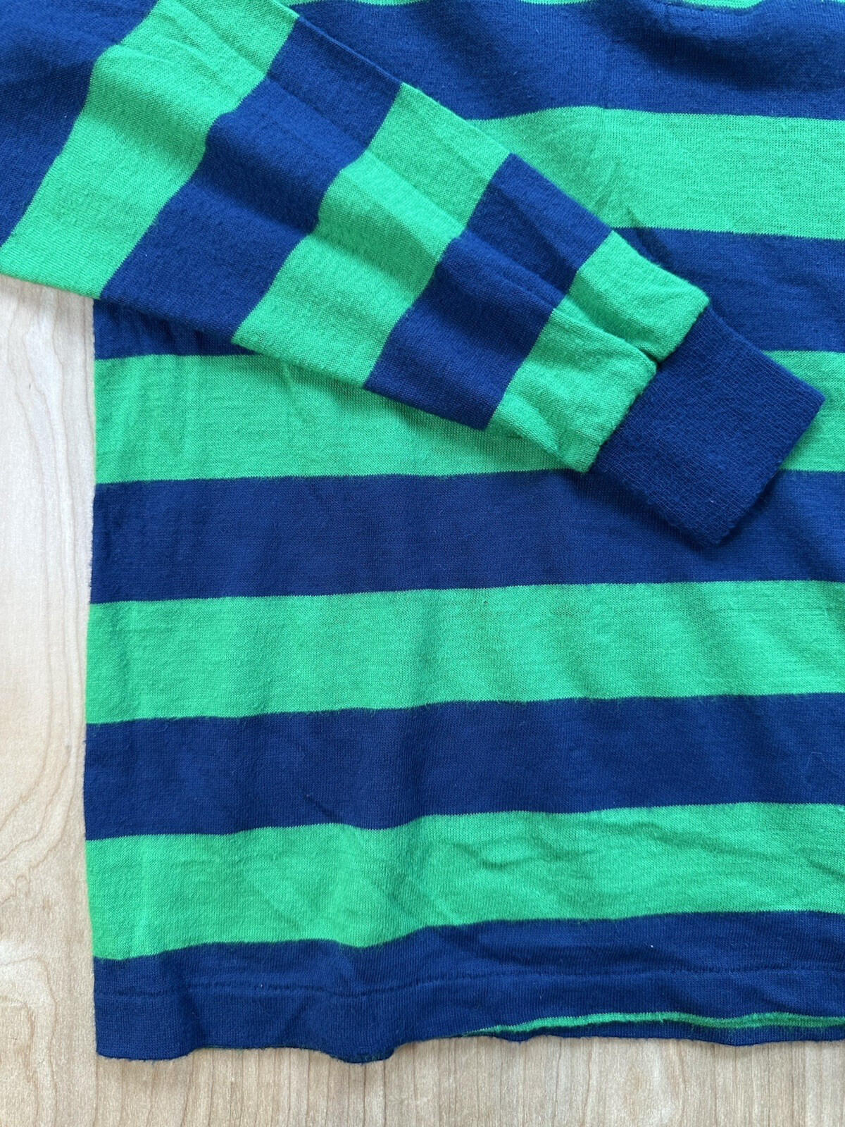 vintage 70's childrens RUGBY blue and green SEARS boys PERMA-PREST preppy