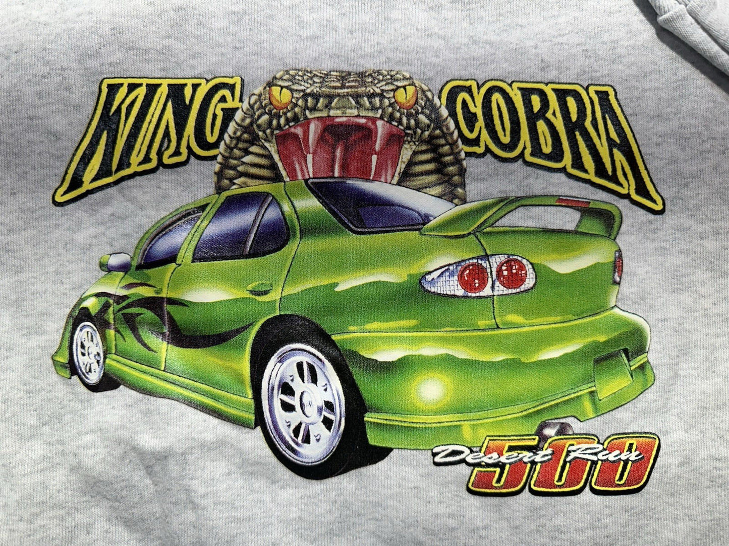 vintage 1994 KING COBRA desert run 500 SWEATSHIRT fruit of the loom DEADSTOCK XL