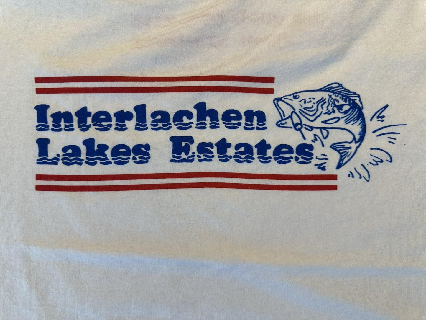 vintage 80's LARGE MOUTH BASS ringer T shirt SCREEN STARS large MADE IN USA