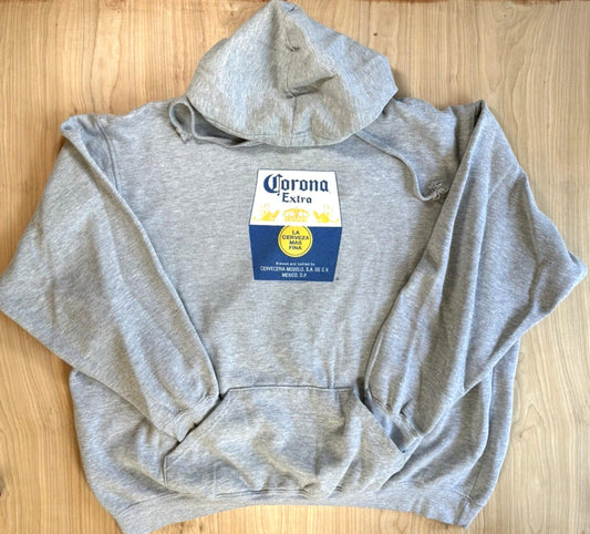 vintage CORONA EXTRA hooded SWEATSHIRT size 3XL pullover H3 SPORTSWEAR