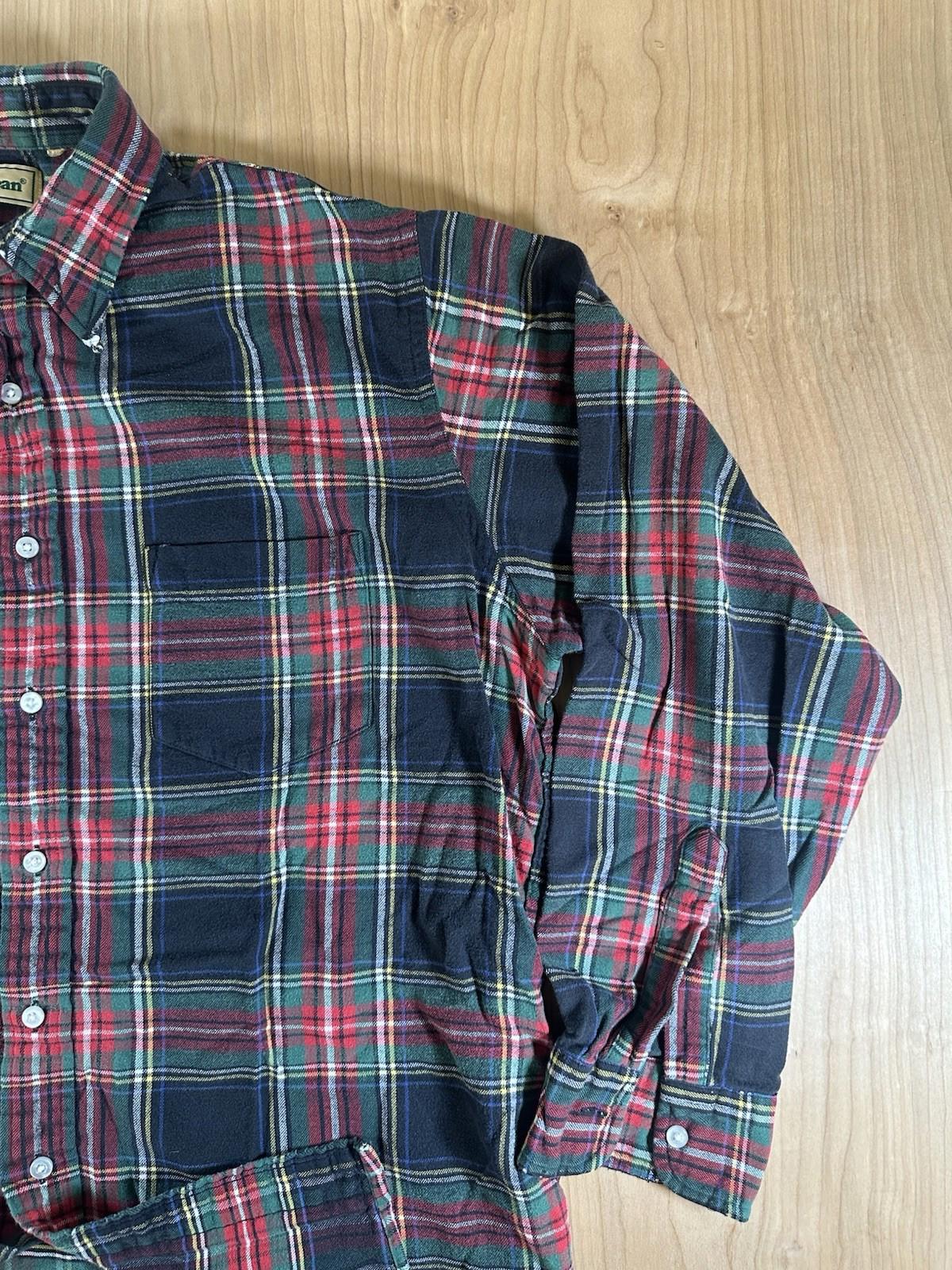 vintage 1980's LL BEAN flannel LONG SLEEVE worn SOFT preppy XTRA LARGE classic