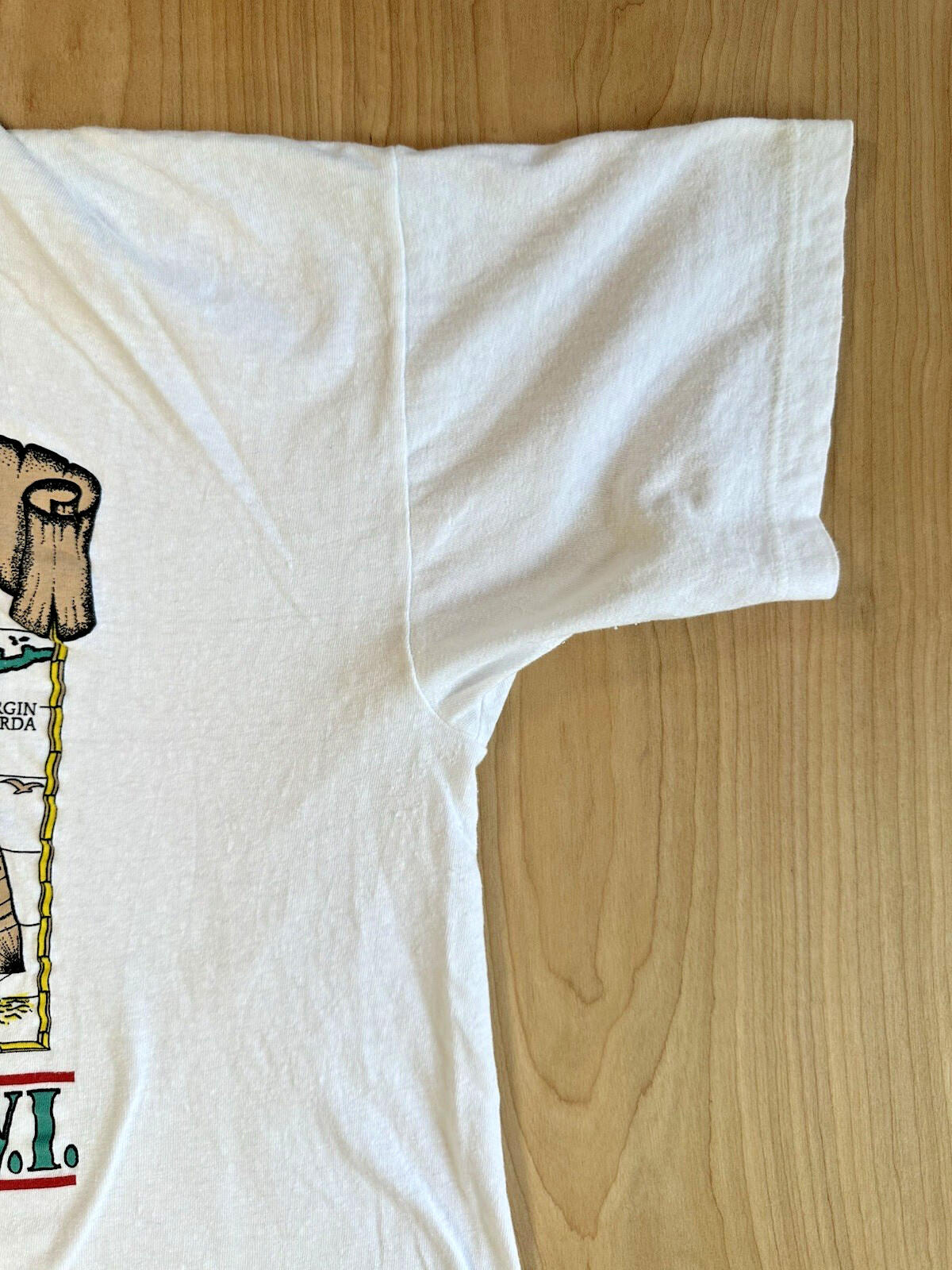 vintage CARIBBEAN TOUR shirt U.S. VIRGIN ISLANDS sailing PREP nautical