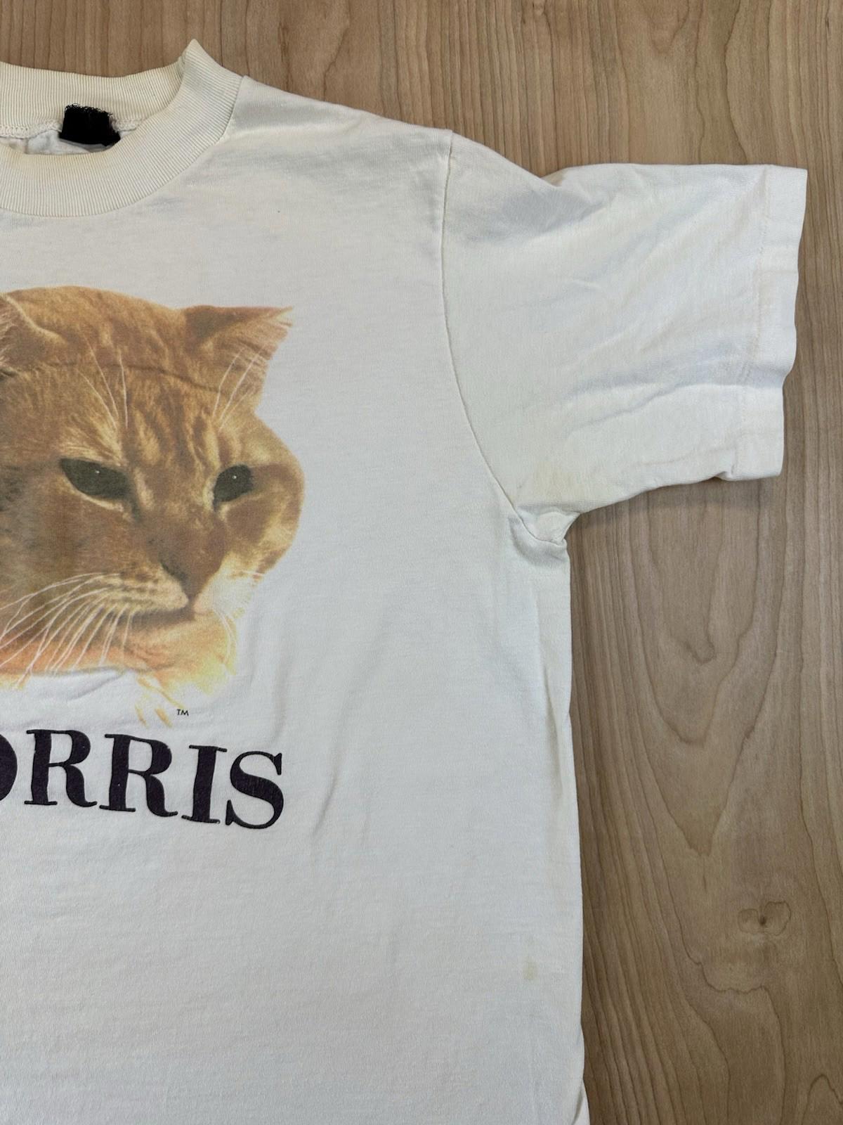 vintage 80's MORRIS THE CAT t shirt HEAVY COTTON bvd TAG single stitch indie